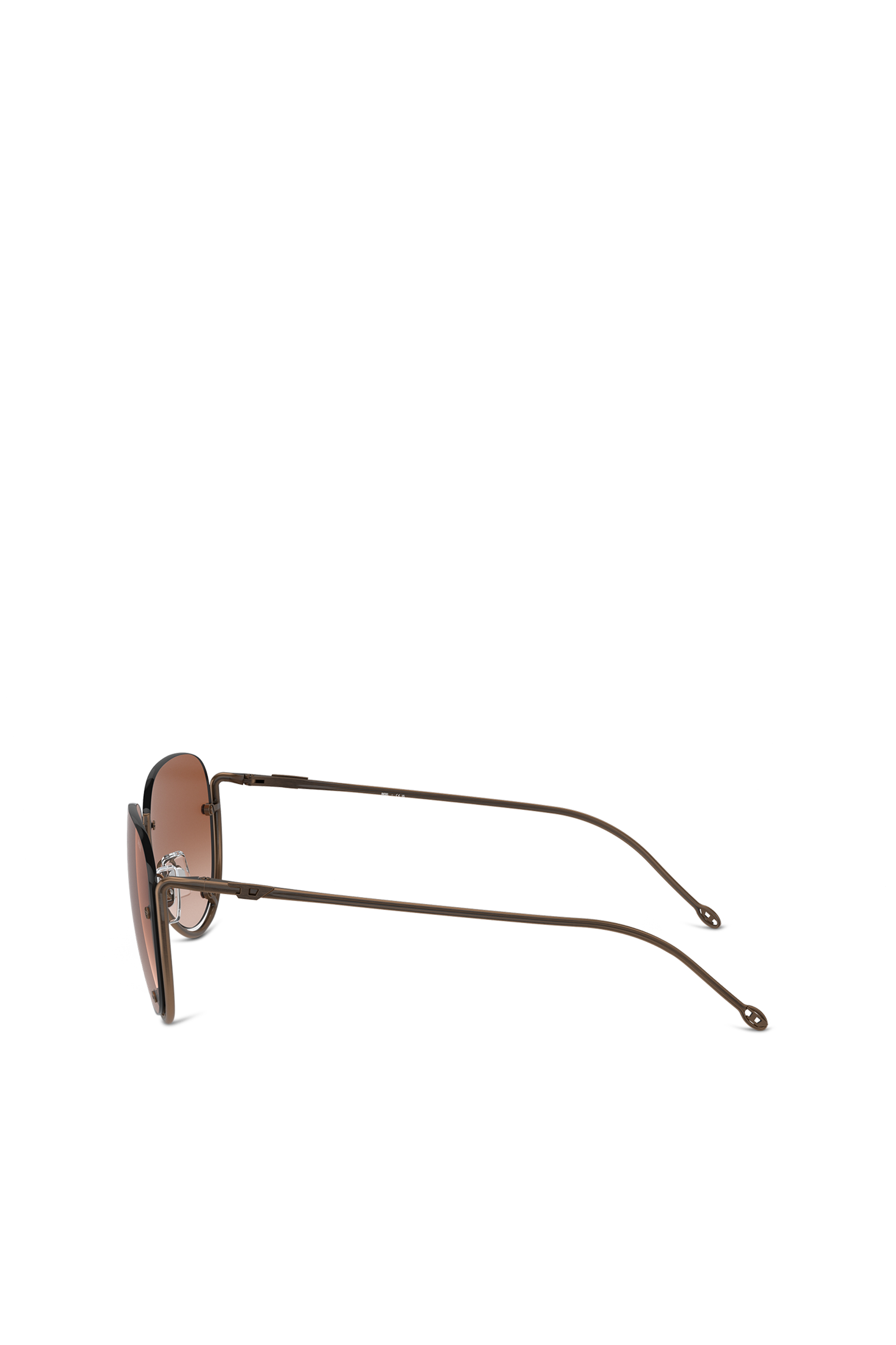 Diesel - 0DL1003, Unisex Pilot model sunglasses in Brown - Image 2