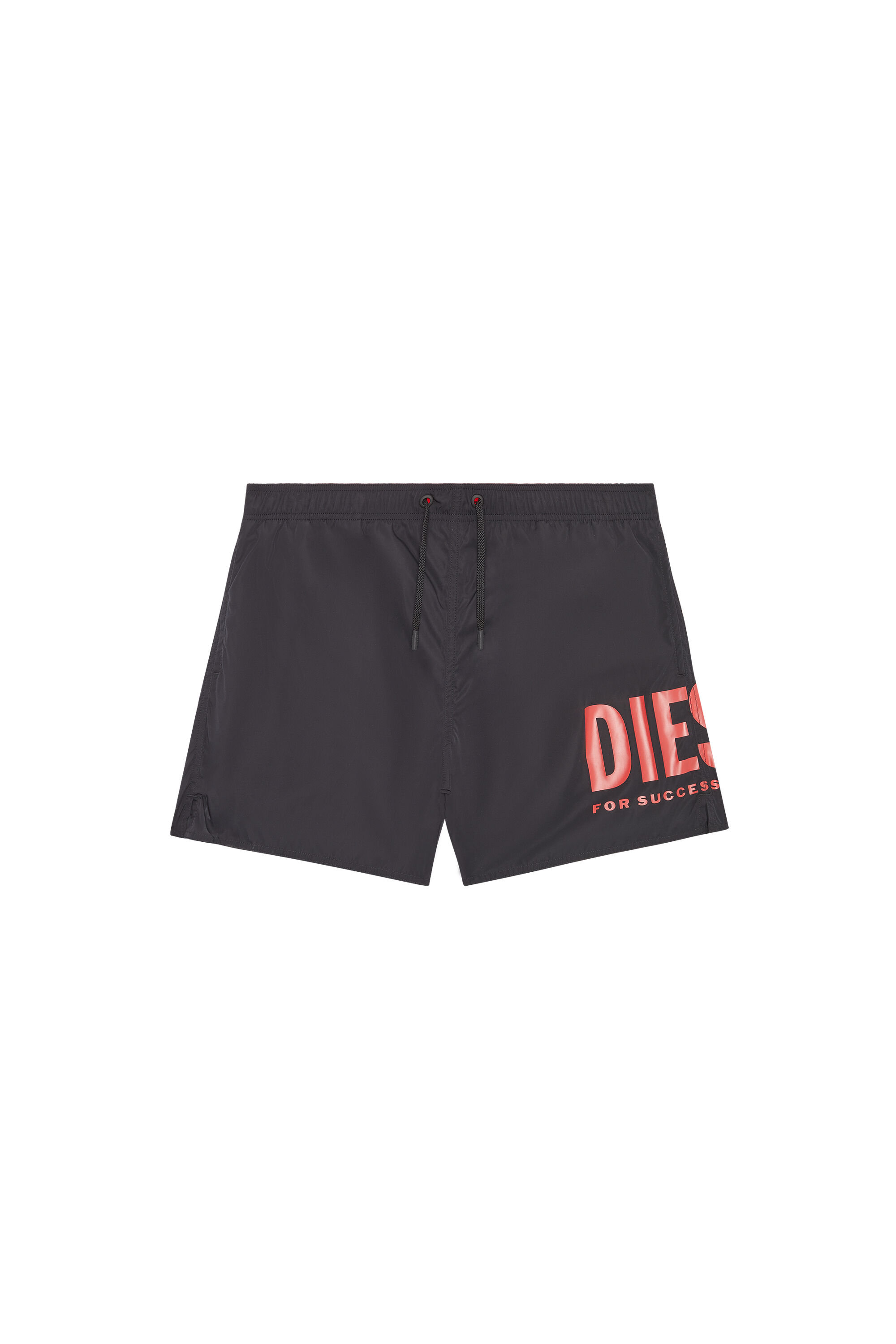Diesel - BMBX-NICO, Man Mid-length swim shorts with maxi logo in Black - Image 1