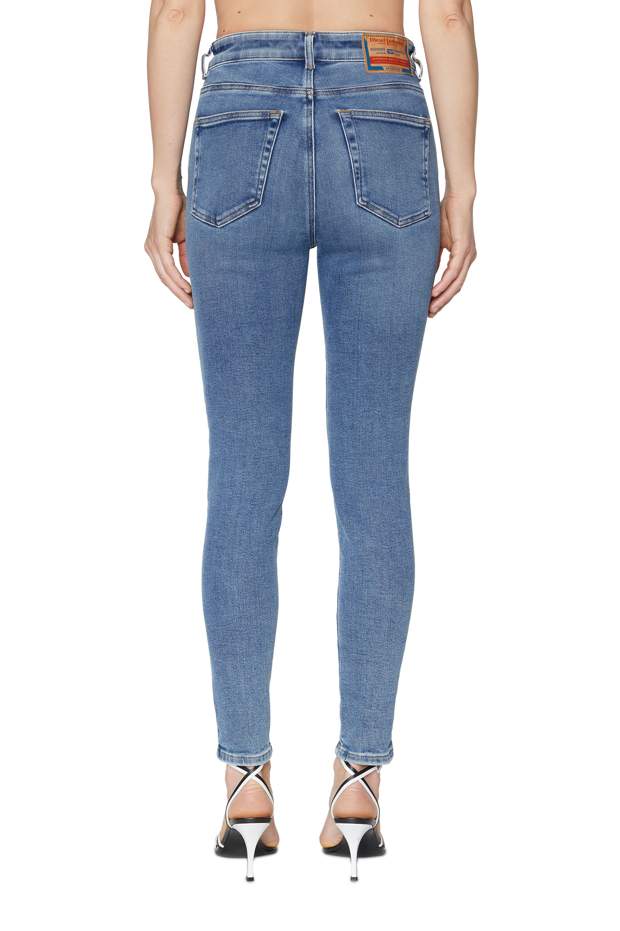 Diesel - Woman Super skinny Jeans 1984 Slandy-High 09D62, Medium blue - Image 2
