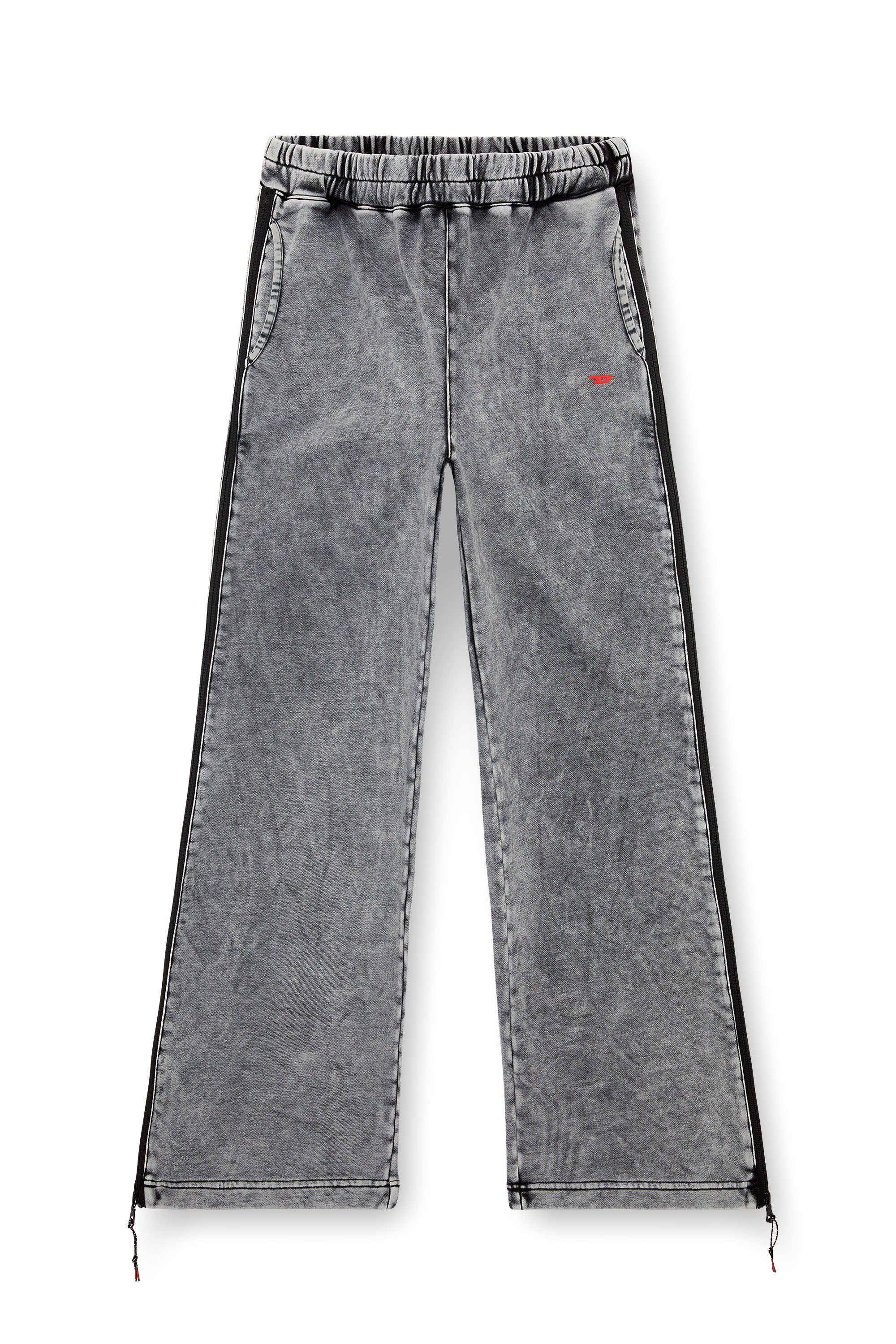 Diesel - AWSB-DELANEY-HT51, Woman Faded track pants with zip sides in Grey - Image 3