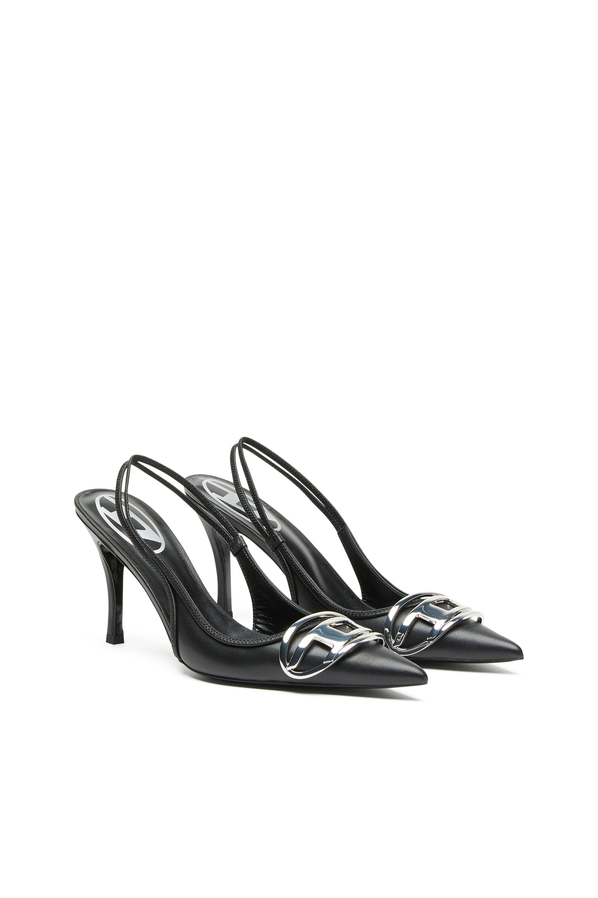 Diesel - D-VENUS SB, Woman's D-Venus-Slingback pumps in nappa leather in Black - 2