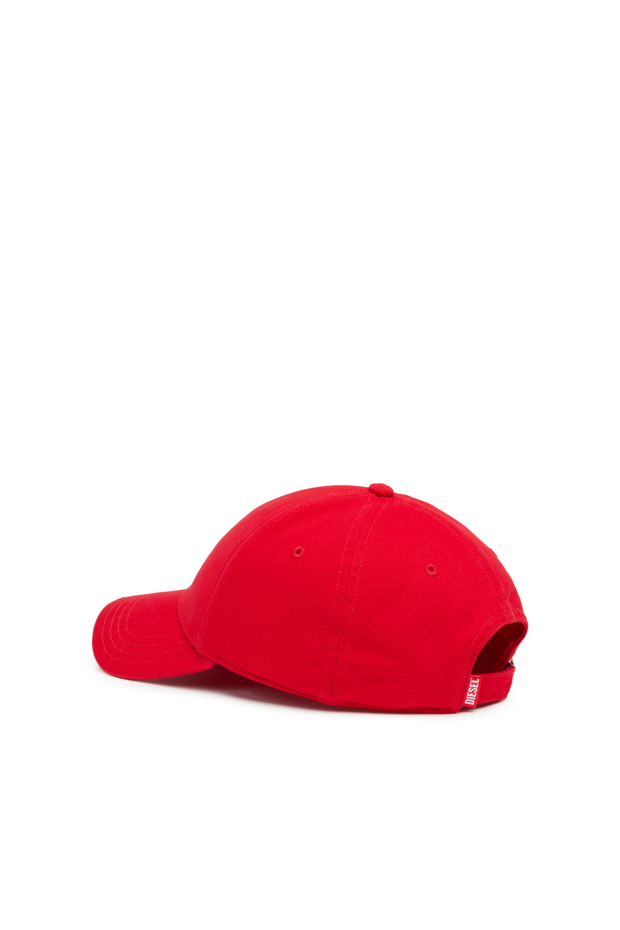 Diesel - CORRY-JACQ-WASH, Man's Baseball cap with logo patch in Red - 2