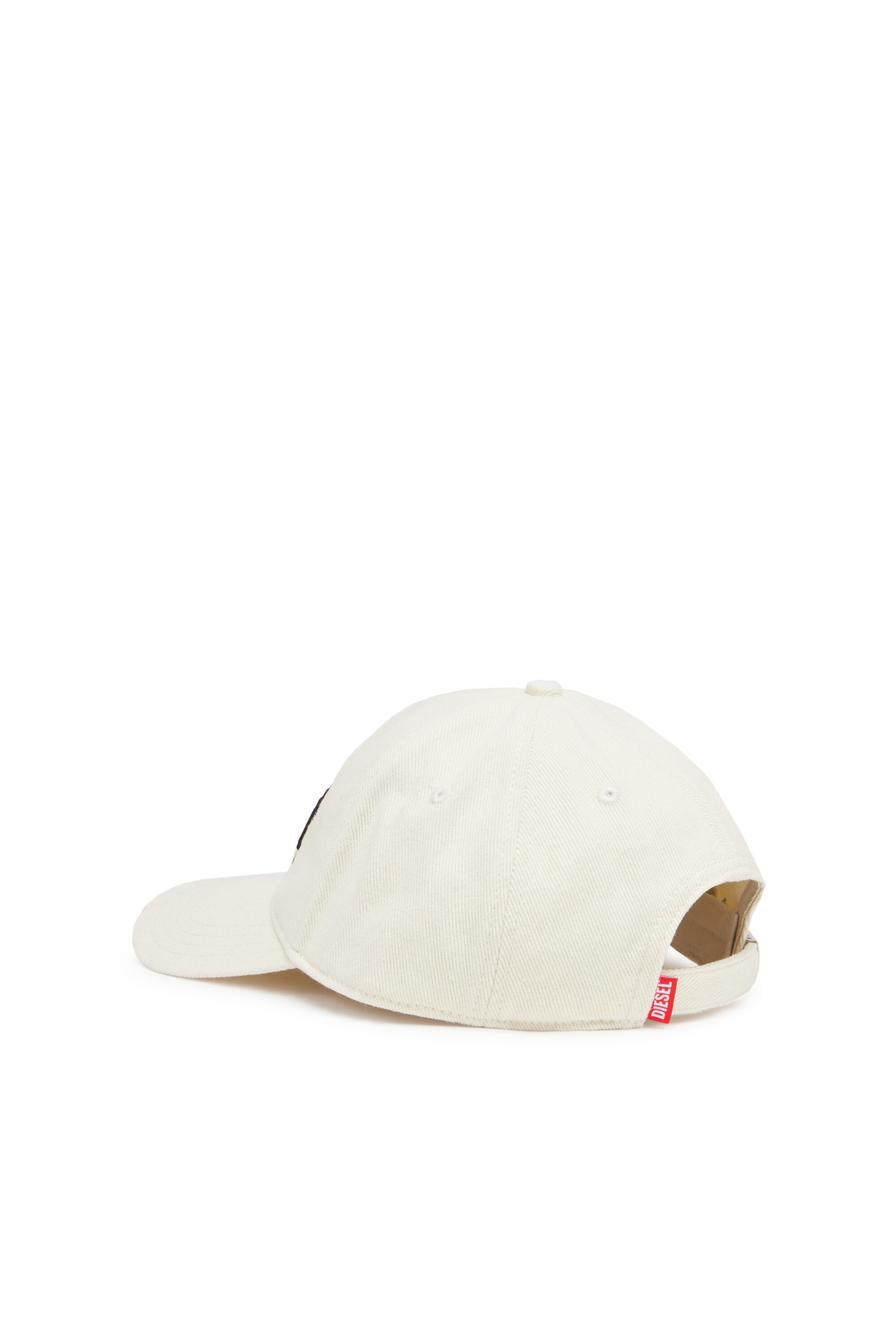 Diesel - CORRY-DIV-WASH, Man's Baseball cap with logo embroidery in White - 2