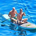 r/pics - Matthew McConaughey & Woody Harrelson paddle boarding together in Croatia.