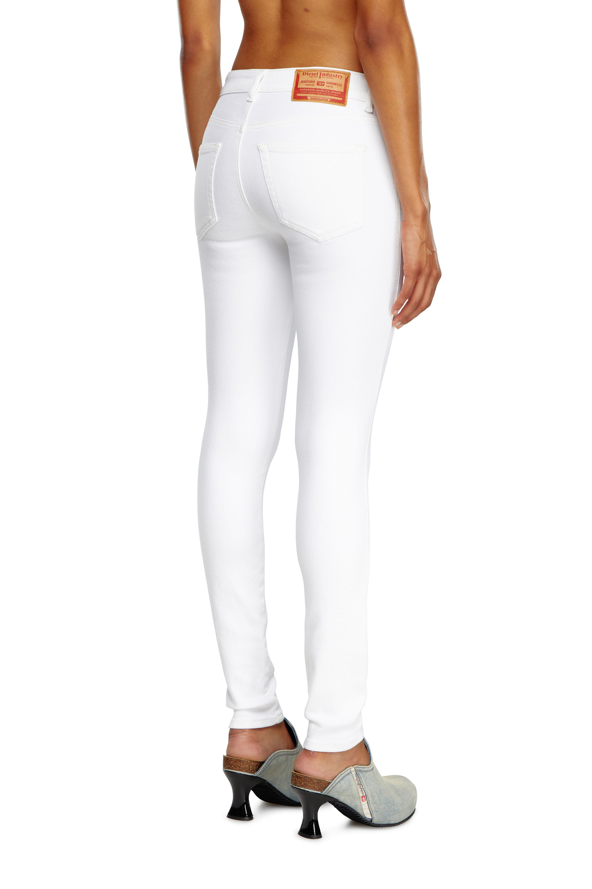 Diesel - Femme Super skinny Jeans 2017 Slandy 09F90, Blanc - Image 4
