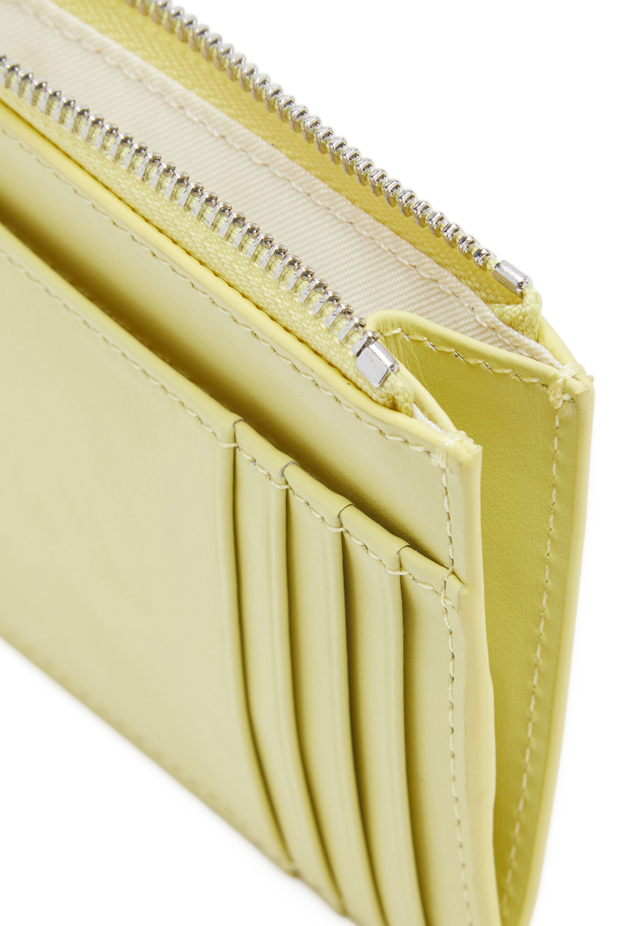 Diesel - 1DR CARD HOLDER I, Femme Porte-cartes en cuir pastel in Jaune - Image 3