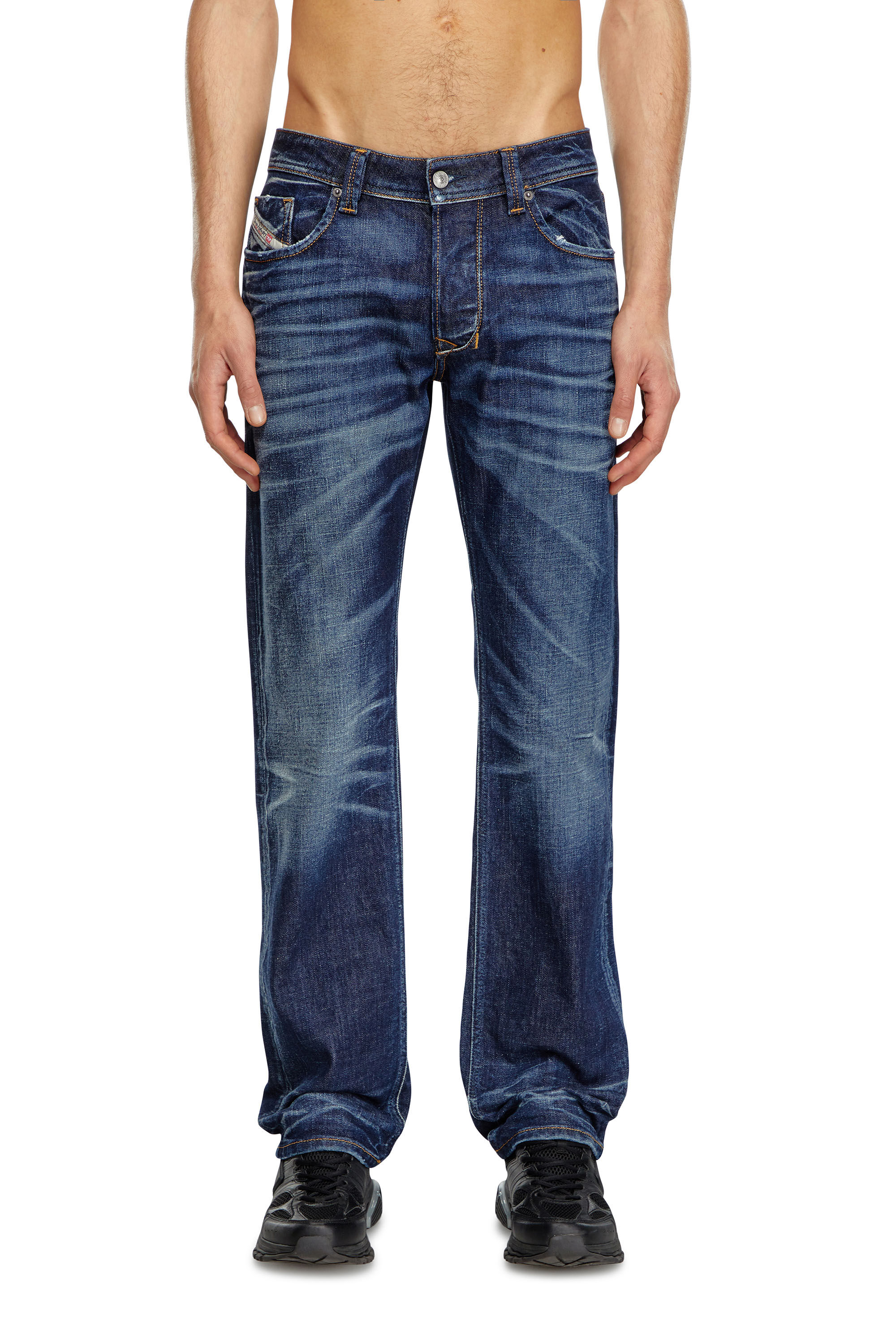 Diesel - Man Straight Jeans 1985 Larkee 09J90, Dark Blue - Image 3