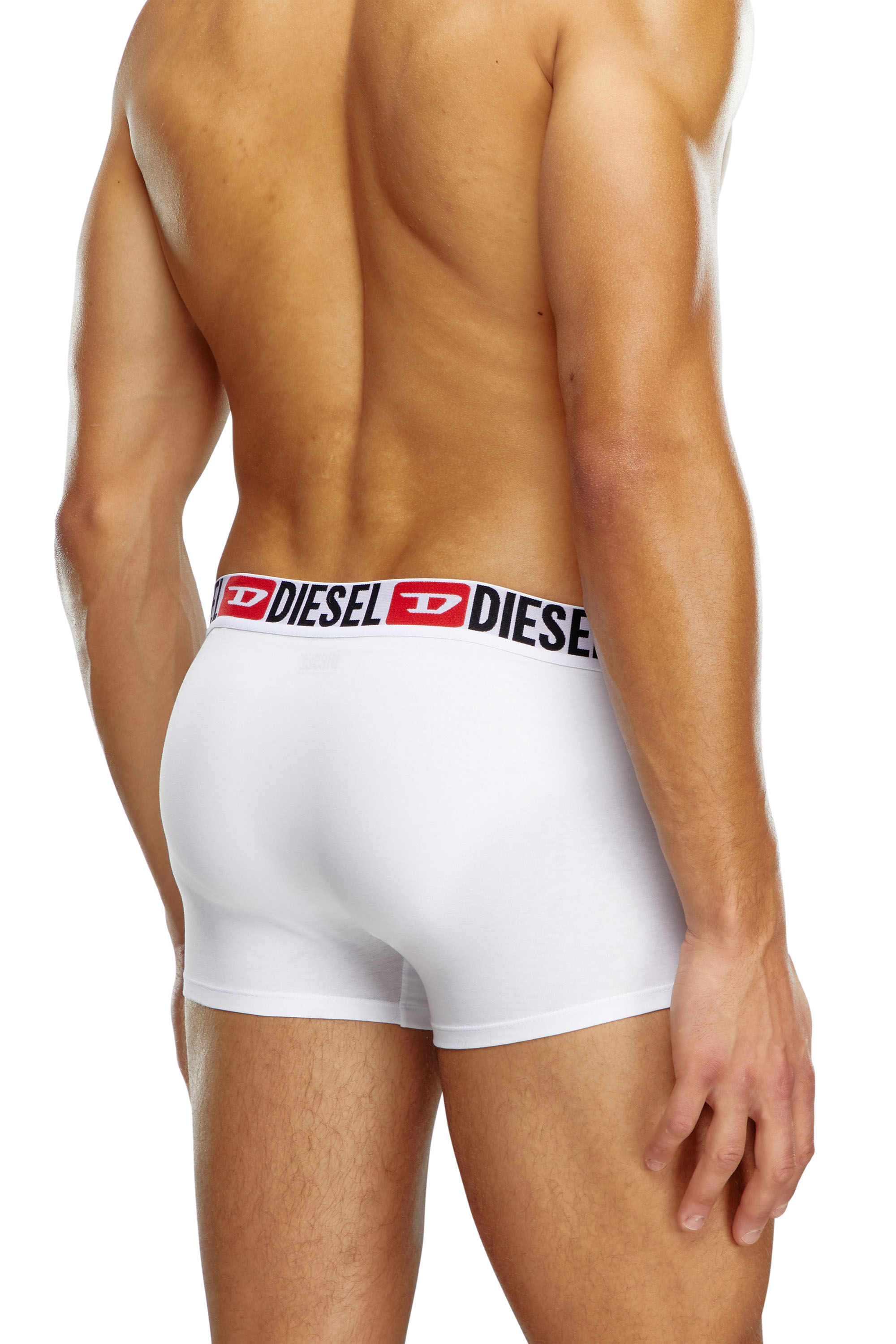 Diesel - UMBX-DAMIENTHREEPACK, Man Three-pack of all-over logo waist boxers in White - Image 4