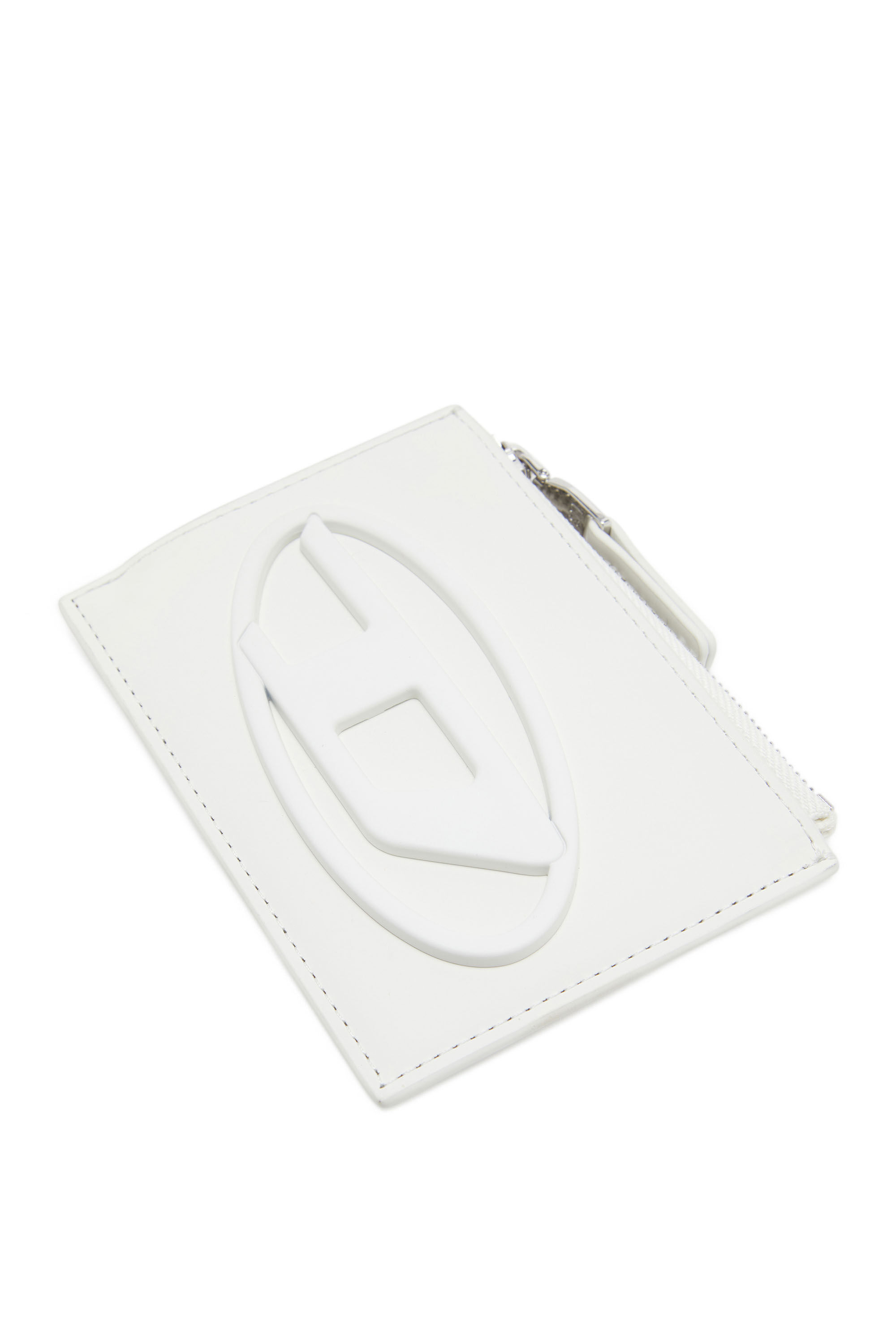 Diesel - 1DR CARD HOLDER I, Femme Porte-cartes en cuir mat in Blanc - Image 4
