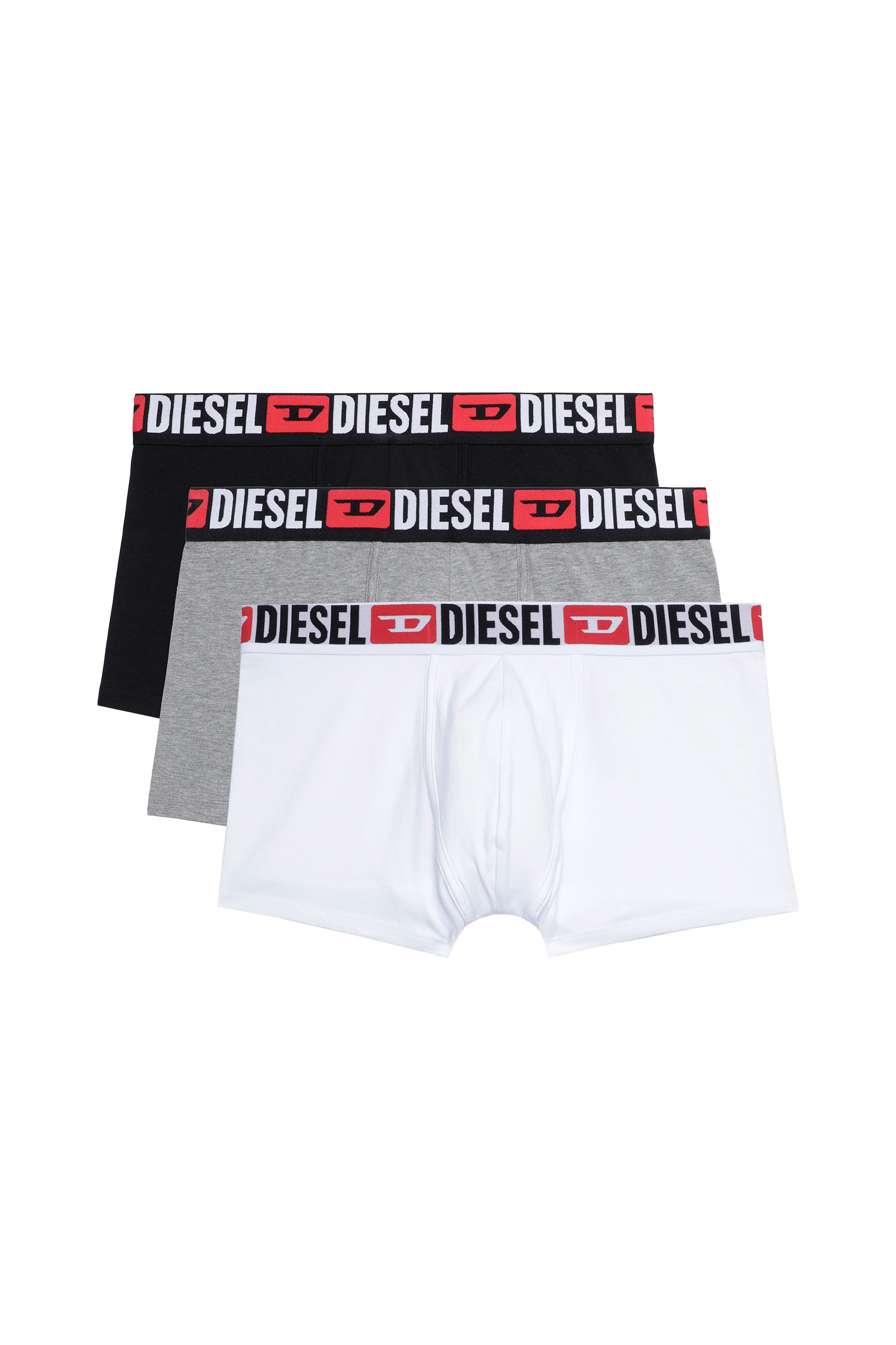 Diesel - UMBX-DAMIENTHREEPACK, Man Three-pack of all-over logo waist boxers in Multicolor - Image 2