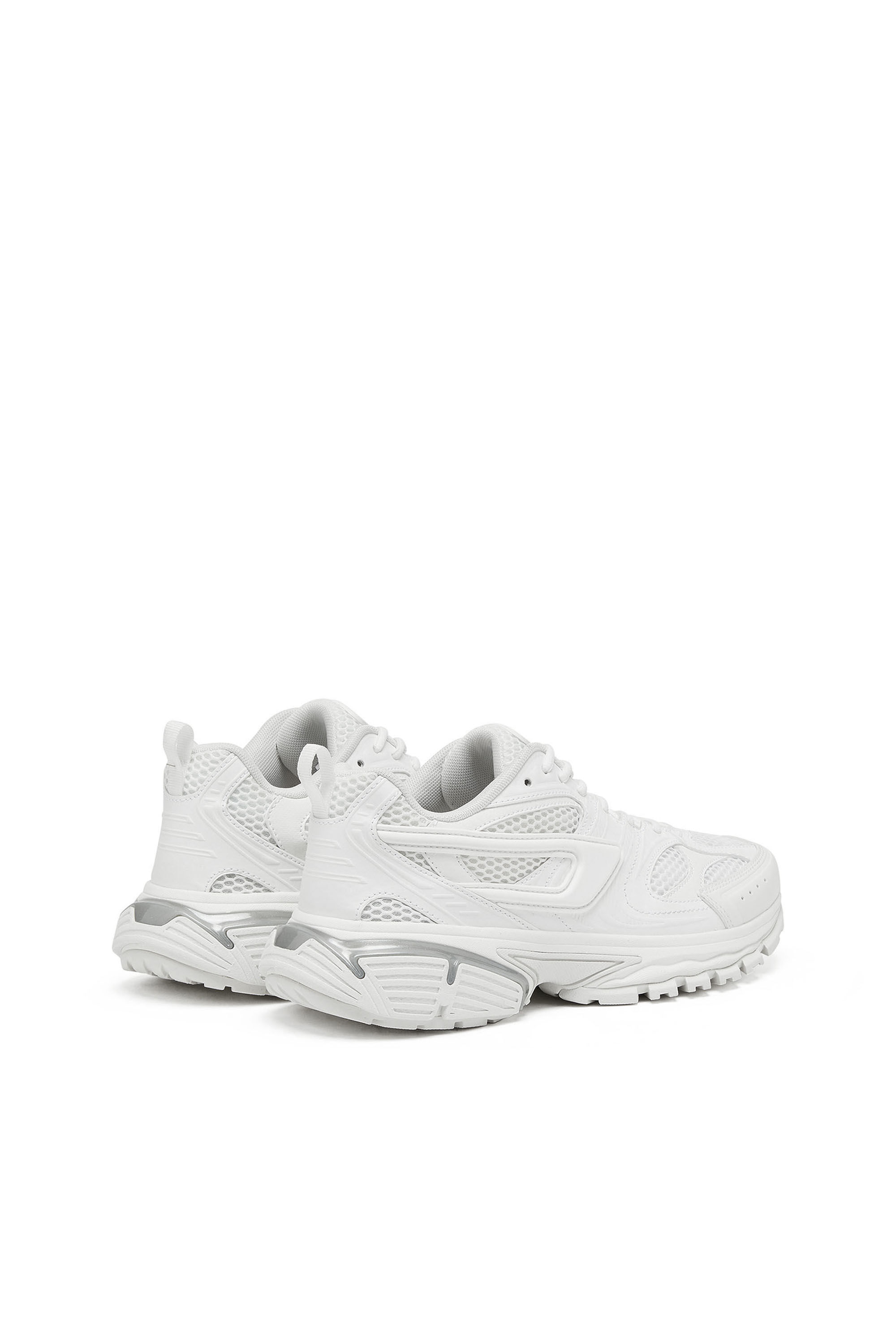 Diesel - S-SERENDIPITY PRO-X1 W, Femme S-Serendipity-Sneakers monochromes en mesh et PU in Blanc - Image 3