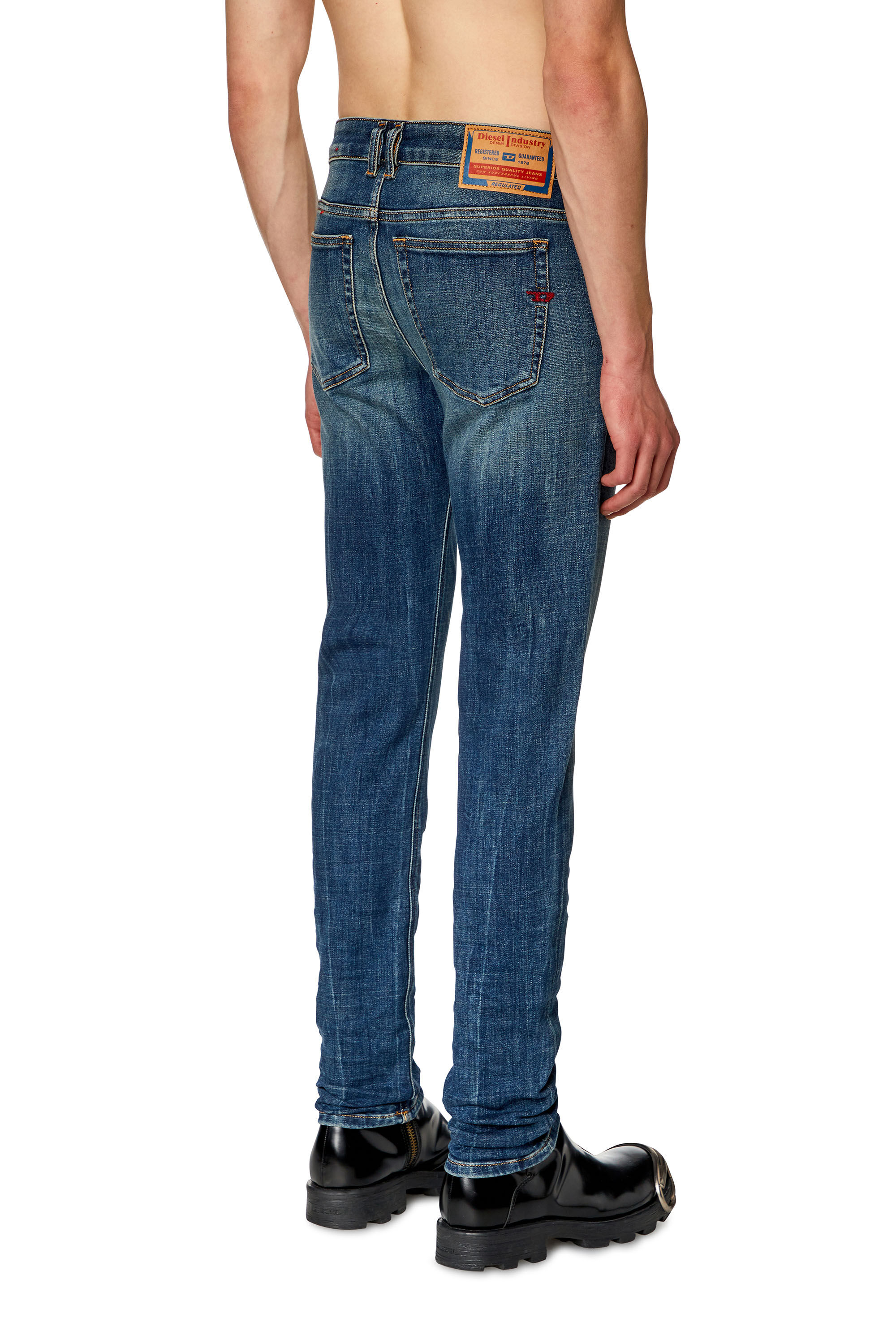 Diesel - Homme Skinny Jeans 1979 Sleenker 09H67, Bleu Foncé - Image 4