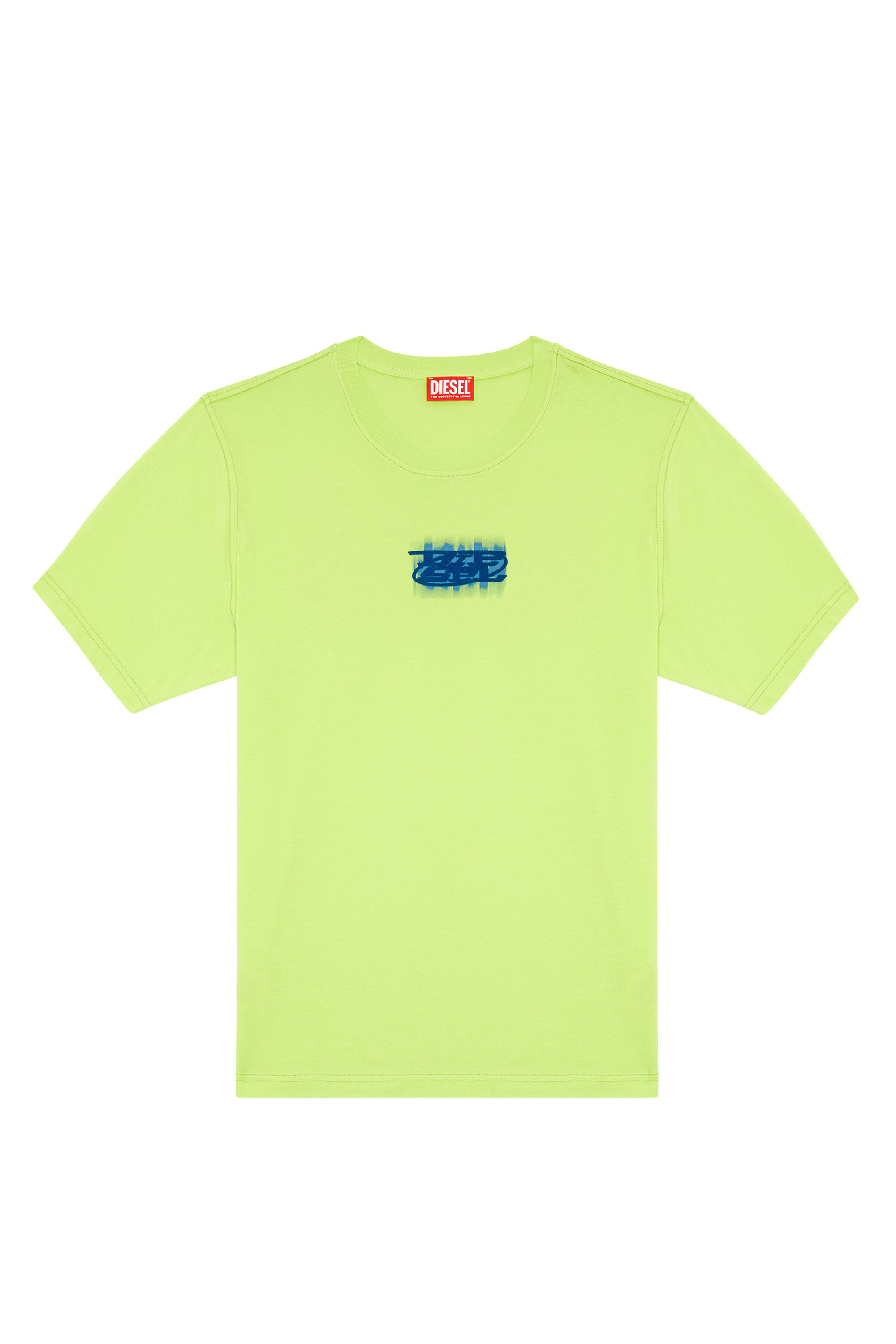 Diesel - T-JUST-N4, Homme T-shirt en coton bio avec logo floqué in Vert - Image 2