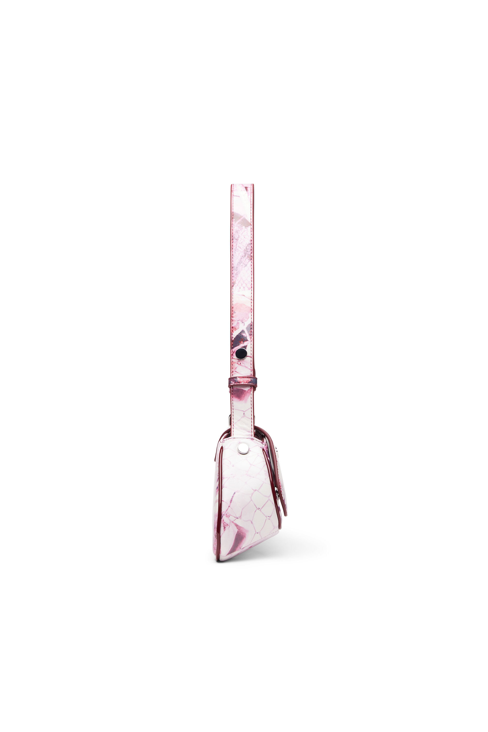 Diesel - PLAY CROSSBODY, Play-Sac à bandoulière en PU glossy imprimé Femme in Rose - 4