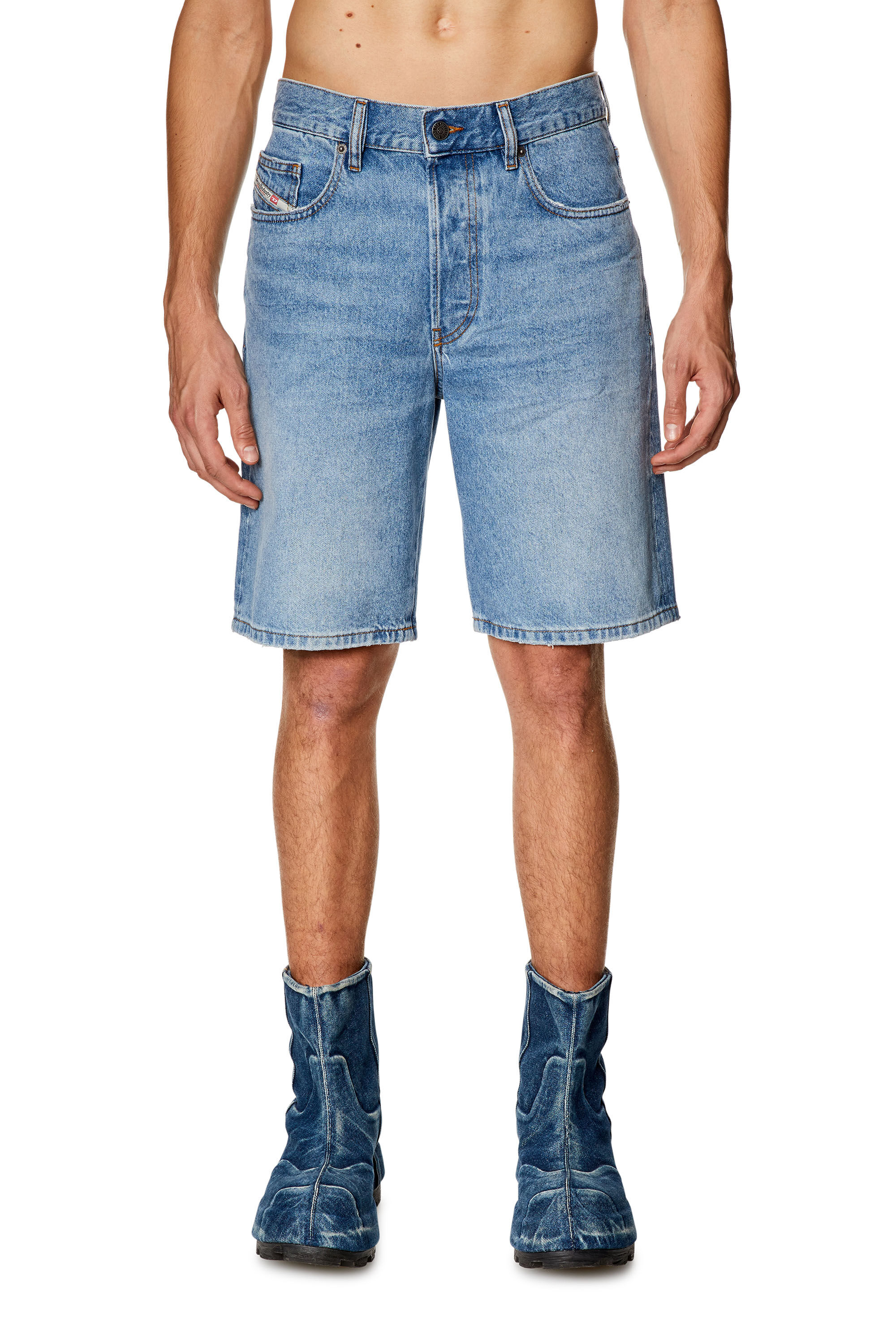 Diesel - REGULAR-SHORT, Homme Short en denim in Bleu - Image 3