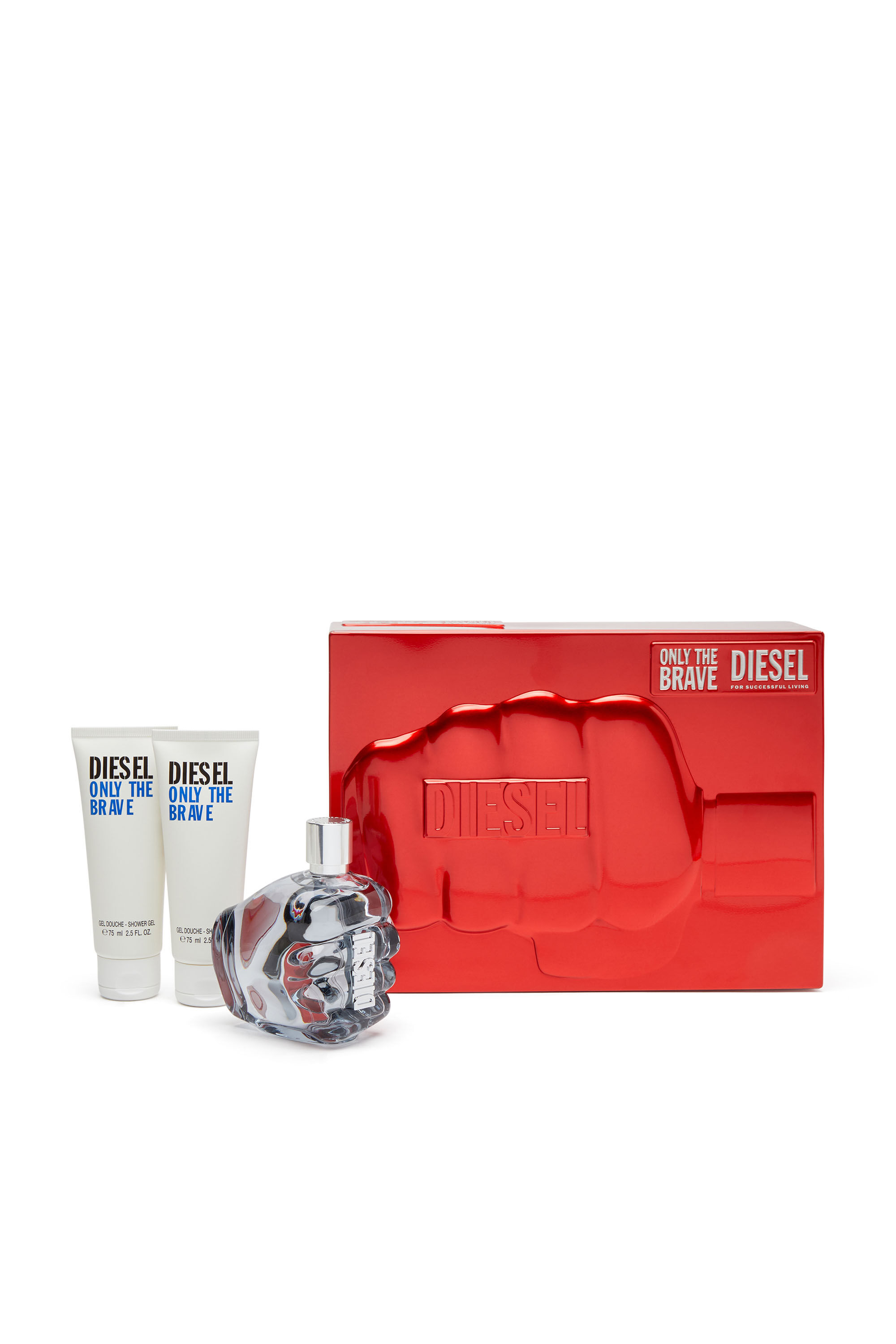 Diesel - ONLY THE BRAVE 125ML PREMIUM GIFT SET, Coffret cadeau haut de gamme ONLY THE BRAVE Homme in Bleu - 1