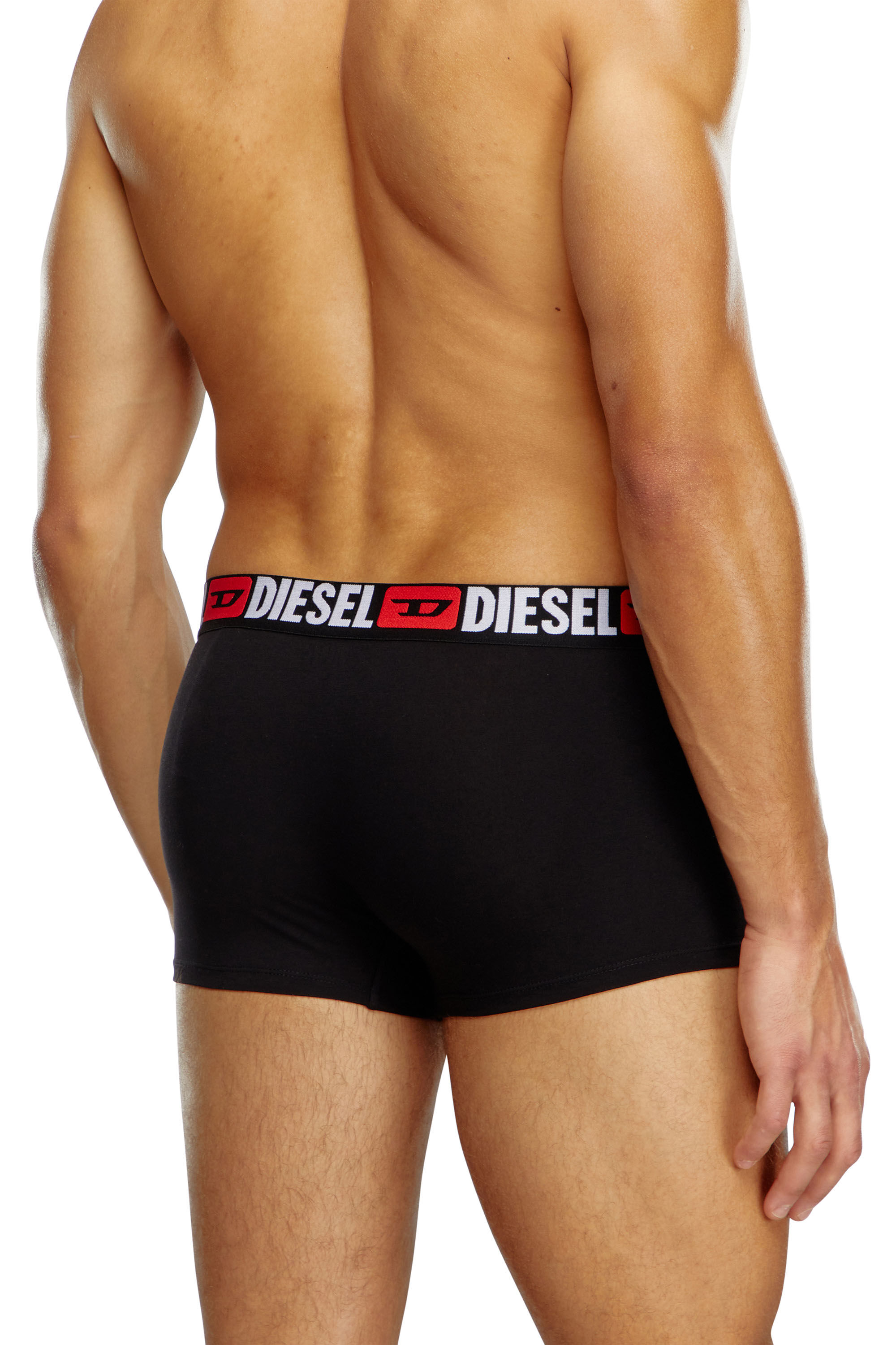 Diesel - UMBX-DAMIENTHREEPACK, Man Three-pack of all-over logo waist boxers in Black - Image 4