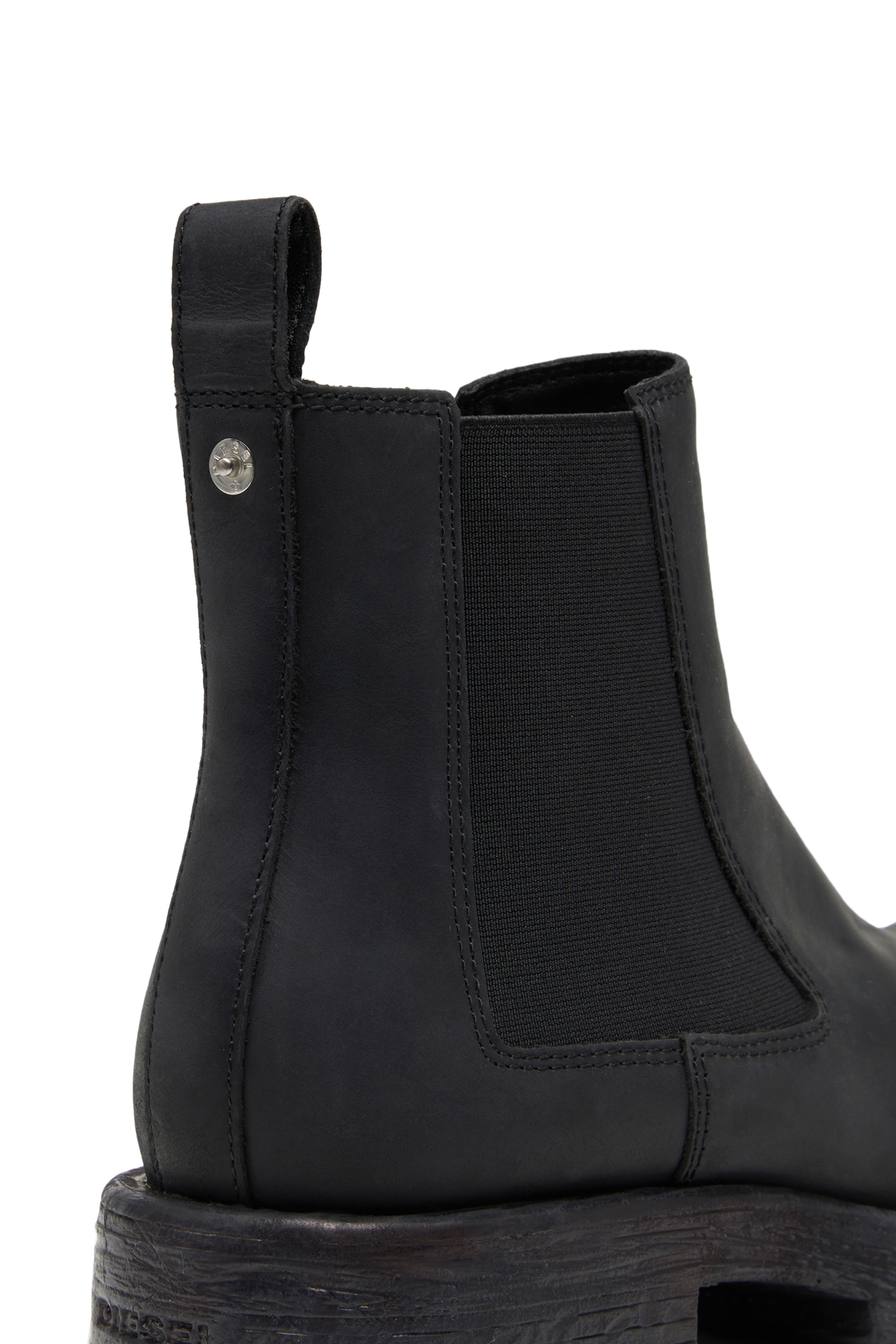 Diesel - D-HAMMER LCH, Man's D-Hammer LCH - Chelsea boots in waxed nubuck leather in Black - 6