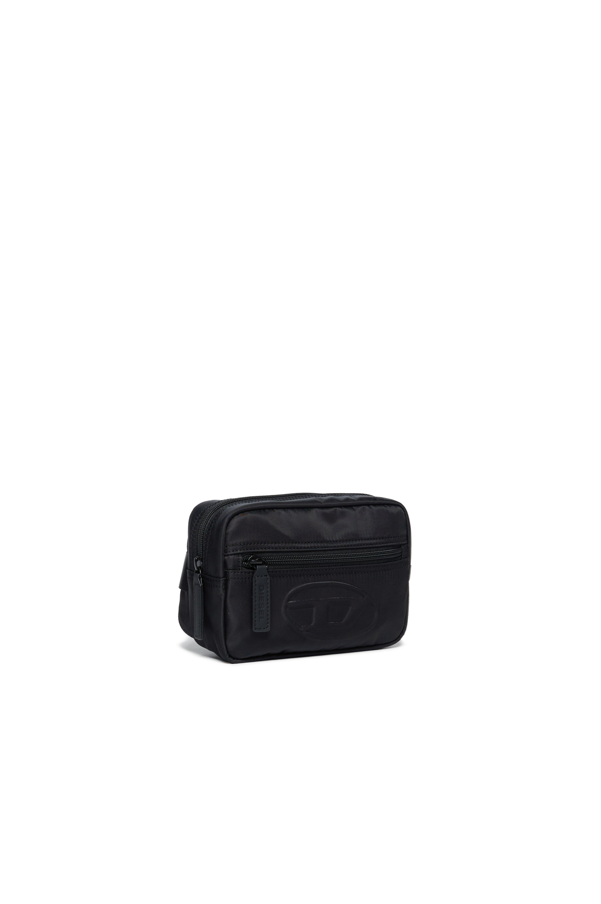 Diesel - WDEMBOSSED, Unisex Nylon belt bag with embossed logo in Black - Image 2
