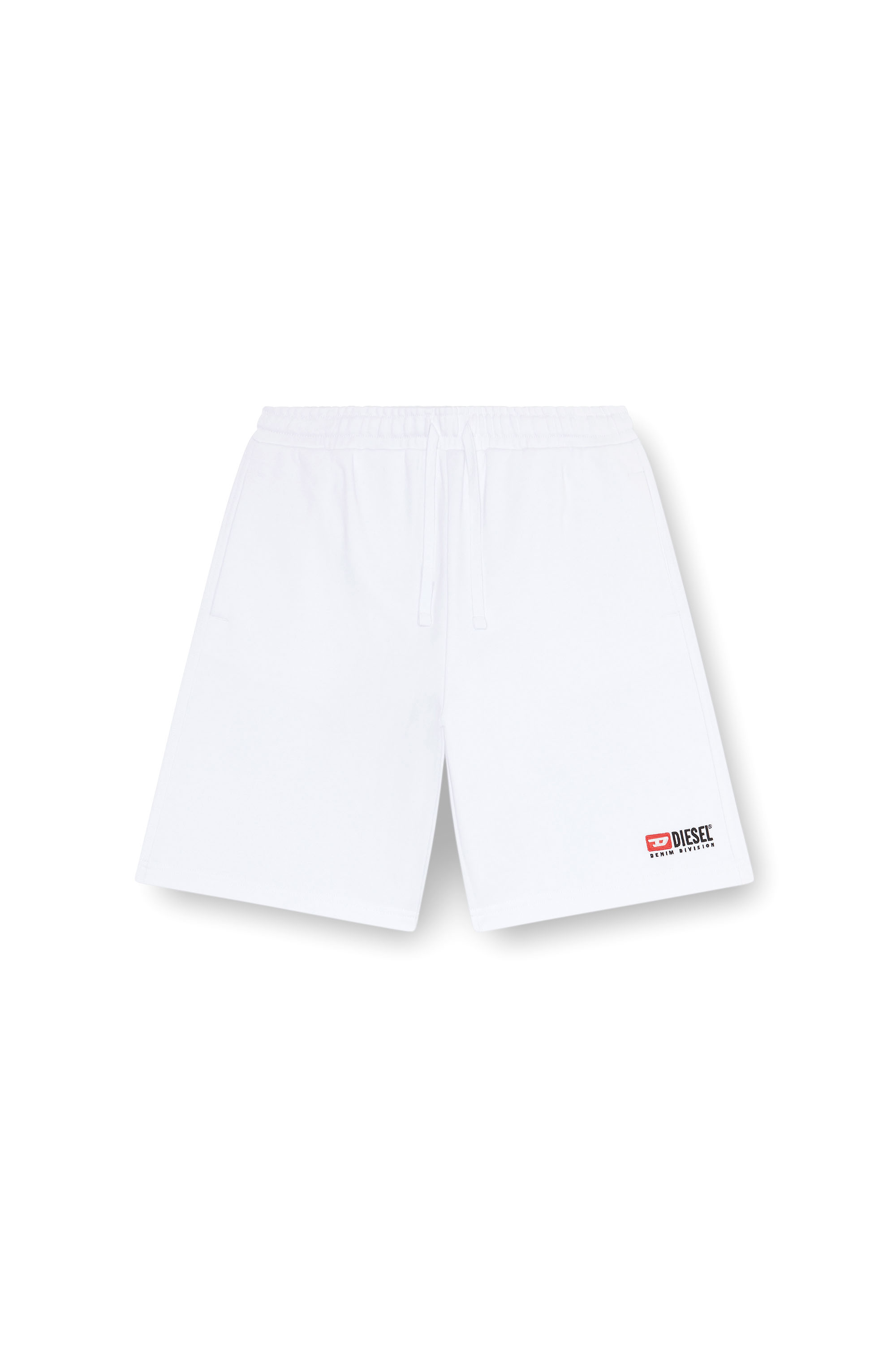 Diesel - P-CROWN-DIV, Man Sweat shorts with embroidered logo in White - Image 3