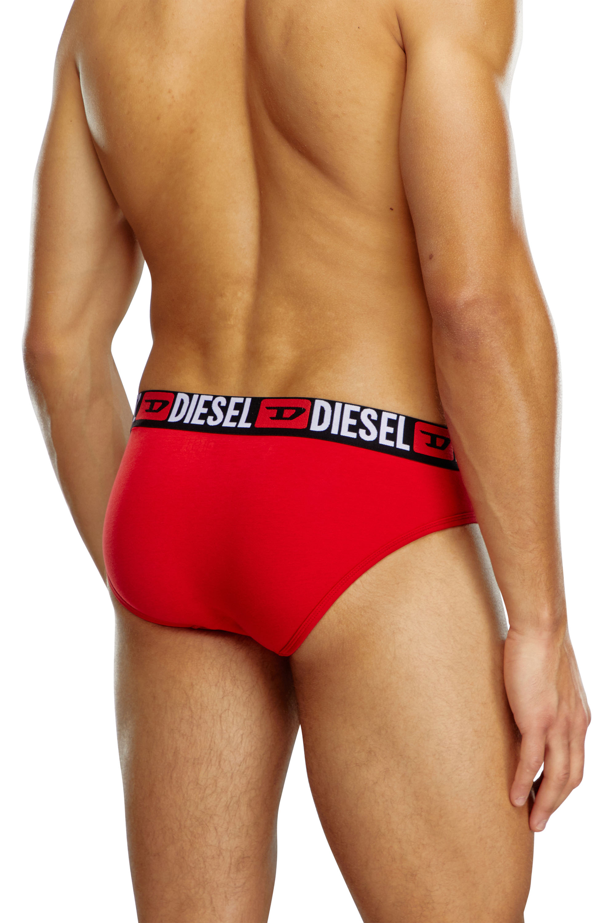 Diesel - UMBR-ANDRETHREEPACK, Man Three-pack of solid-colour briefs in Multicolor - Image 3