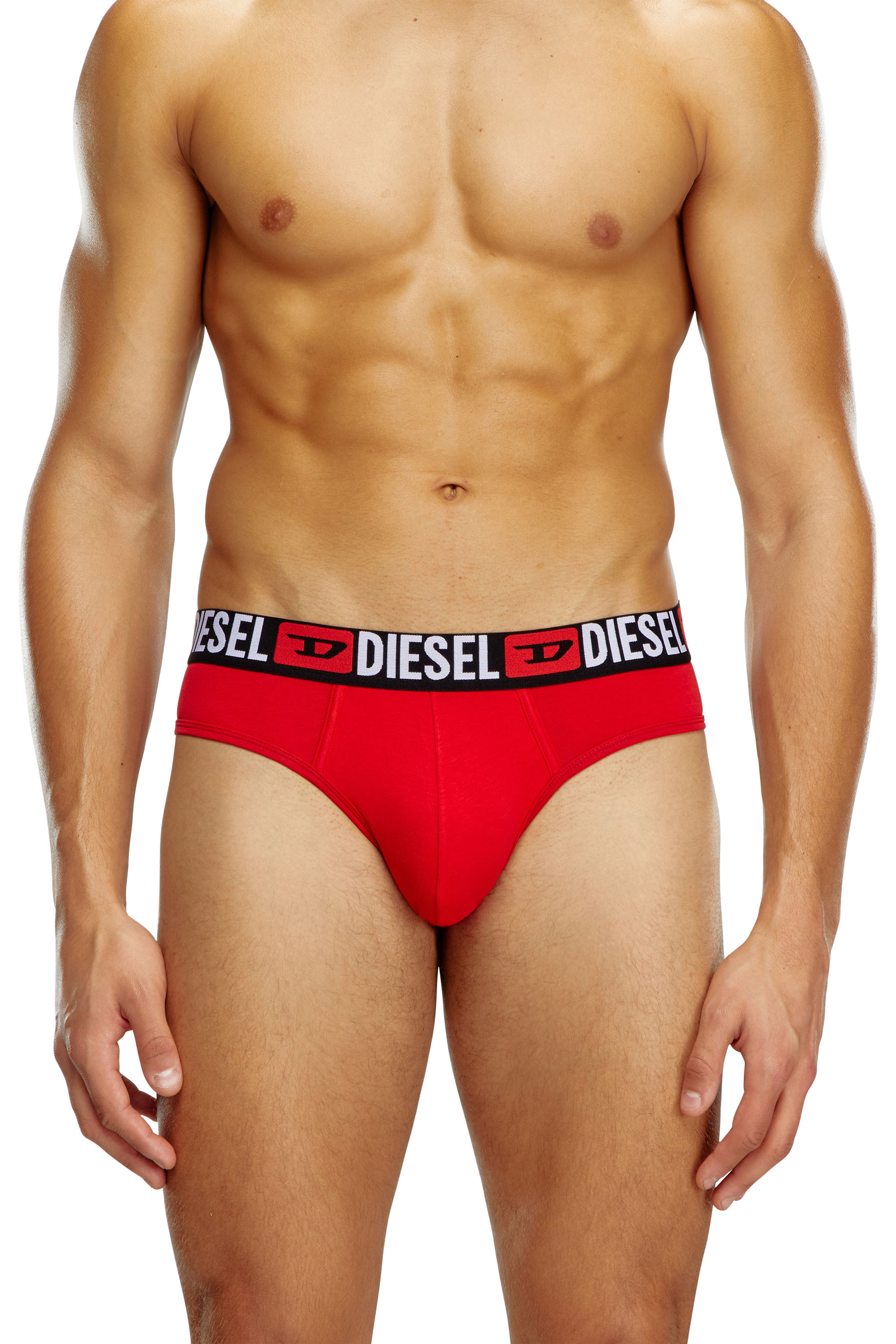 Diesel - UMBR-ANDRETHREEPACK, Man Three-pack of solid-colour briefs in Multicolor - Image 2