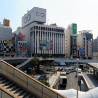 真夏の暑さが残る上野公園は人があふれていた　　その3　　上野駅のホームの上の東西にかかる「パンダ橋」を初めて渡ってみた。