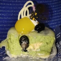 【11/01おやつ】お抹茶なケーキ、抹茶系なのでアタリしかないんだね：D