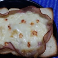 【07/30昼食】ハムチーズトーストサンドにしたんだね：D
