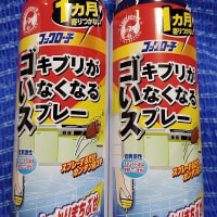 大日本除虫菊／キンチョー・コックローチゴキブリがいなくなるスプレー、今年も調達したんだね：D