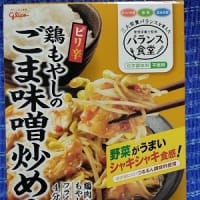 江崎グリコ／ピリ辛鶏もやしのごま味噌炒めの素、お試しで使ってみたんだね：D