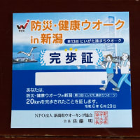 ウォーキング:防災・健康ウォークin新潟