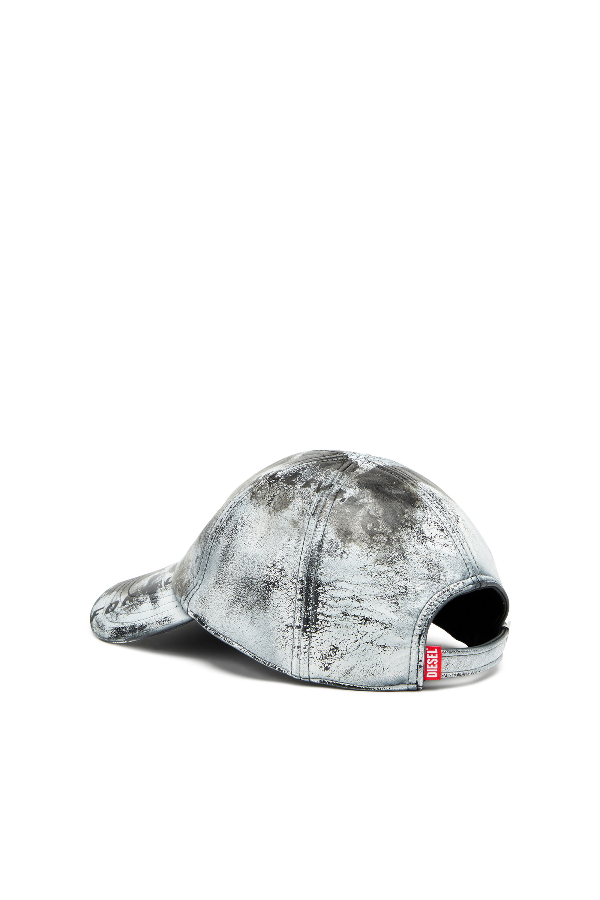 Diesel - C-BOYD, Man Baseball cap in treated leather in Multicolor - Image 2