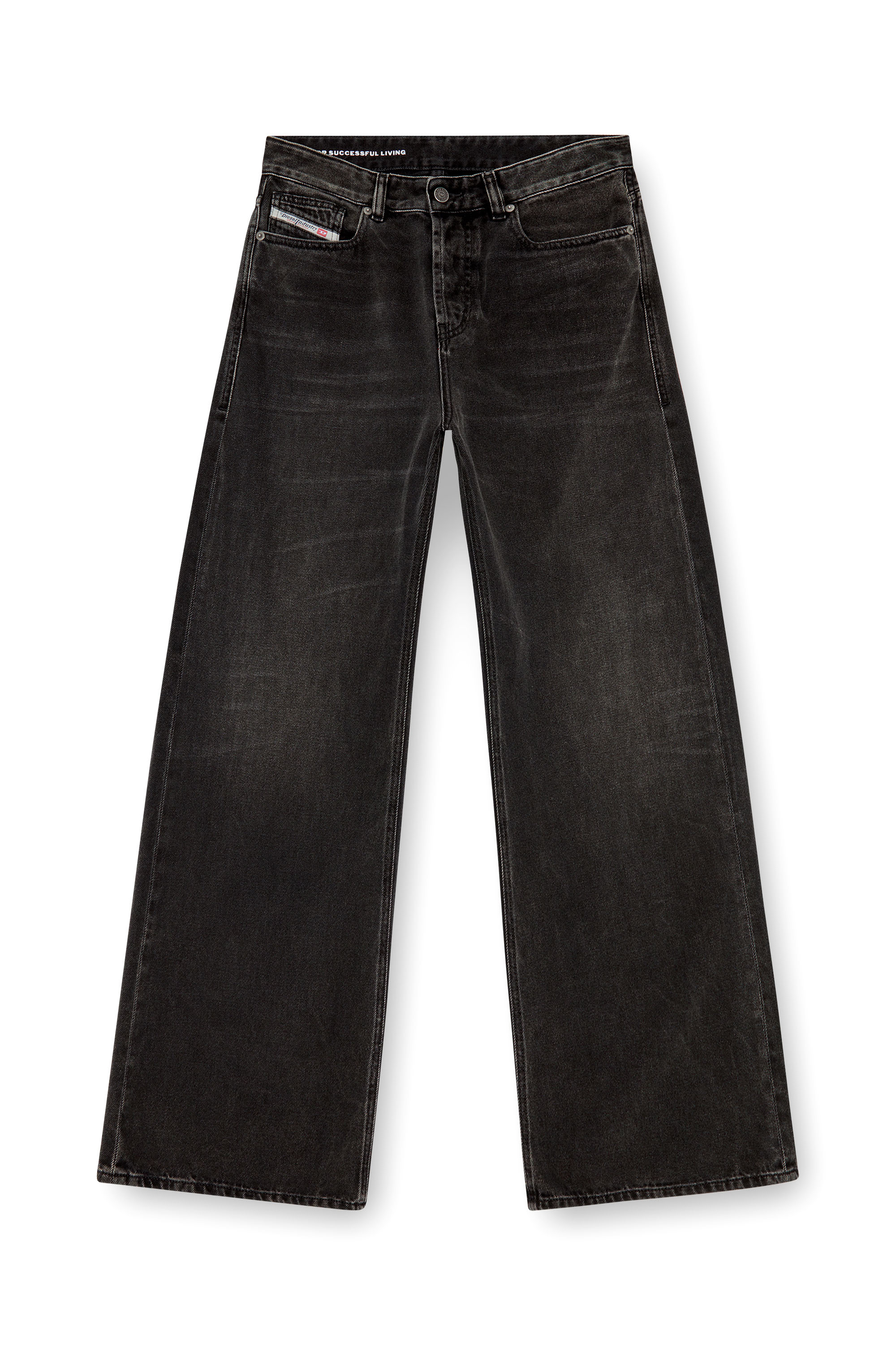 Diesel - Woman's Relaxed Jeans 1996 D-Sire 09J96, Black/Dark grey - 3