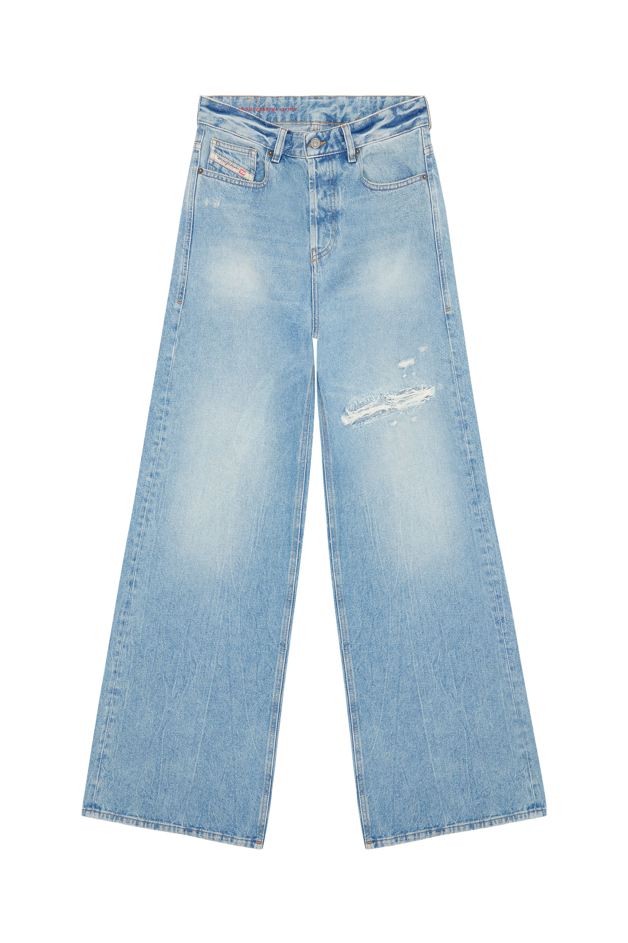 Diesel - Woman's Relaxed Jeans 1996 D-Sire 09E25, Light Blue - 3