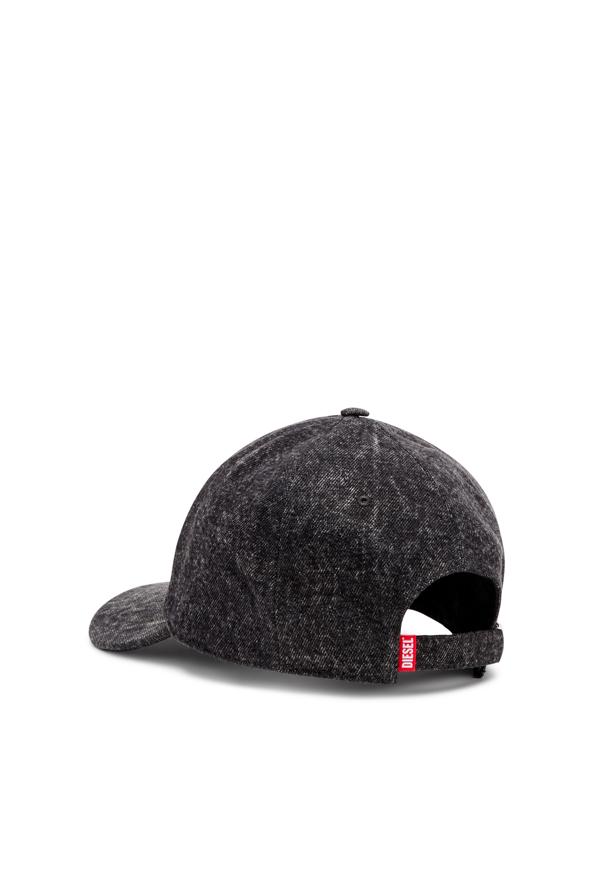 Diesel - C-SPALM, Man Baseball cap in washed denim in Black - Image 2