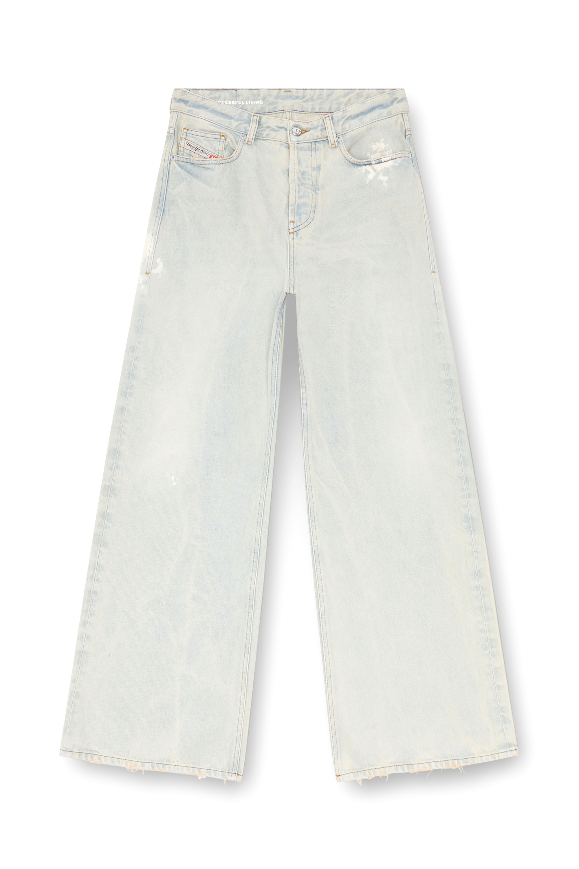 Diesel - Woman's Relaxed Jeans 1996 D-Sire 09J81, Light Blue - 3