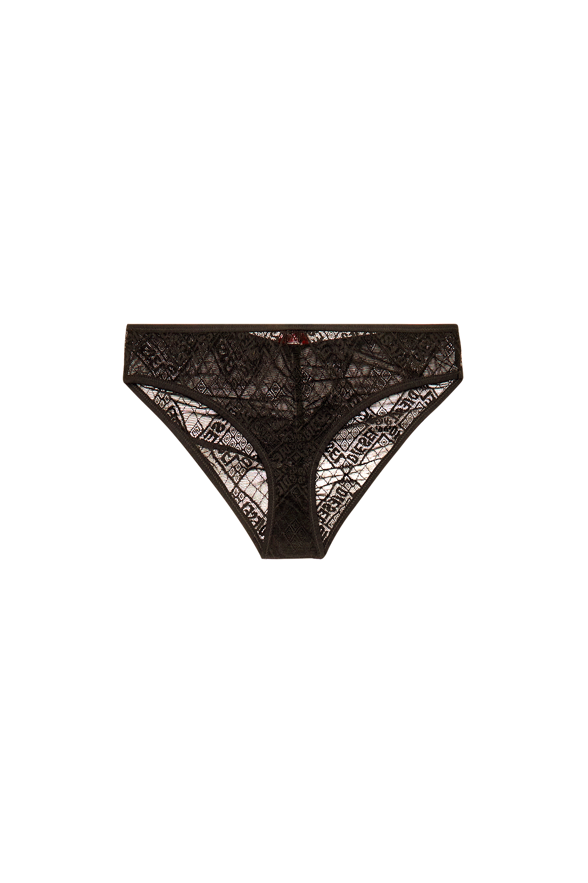 Diesel - UFPN-BONITAS-X, Woman Hipster briefs in logo lace in Black - Image 4