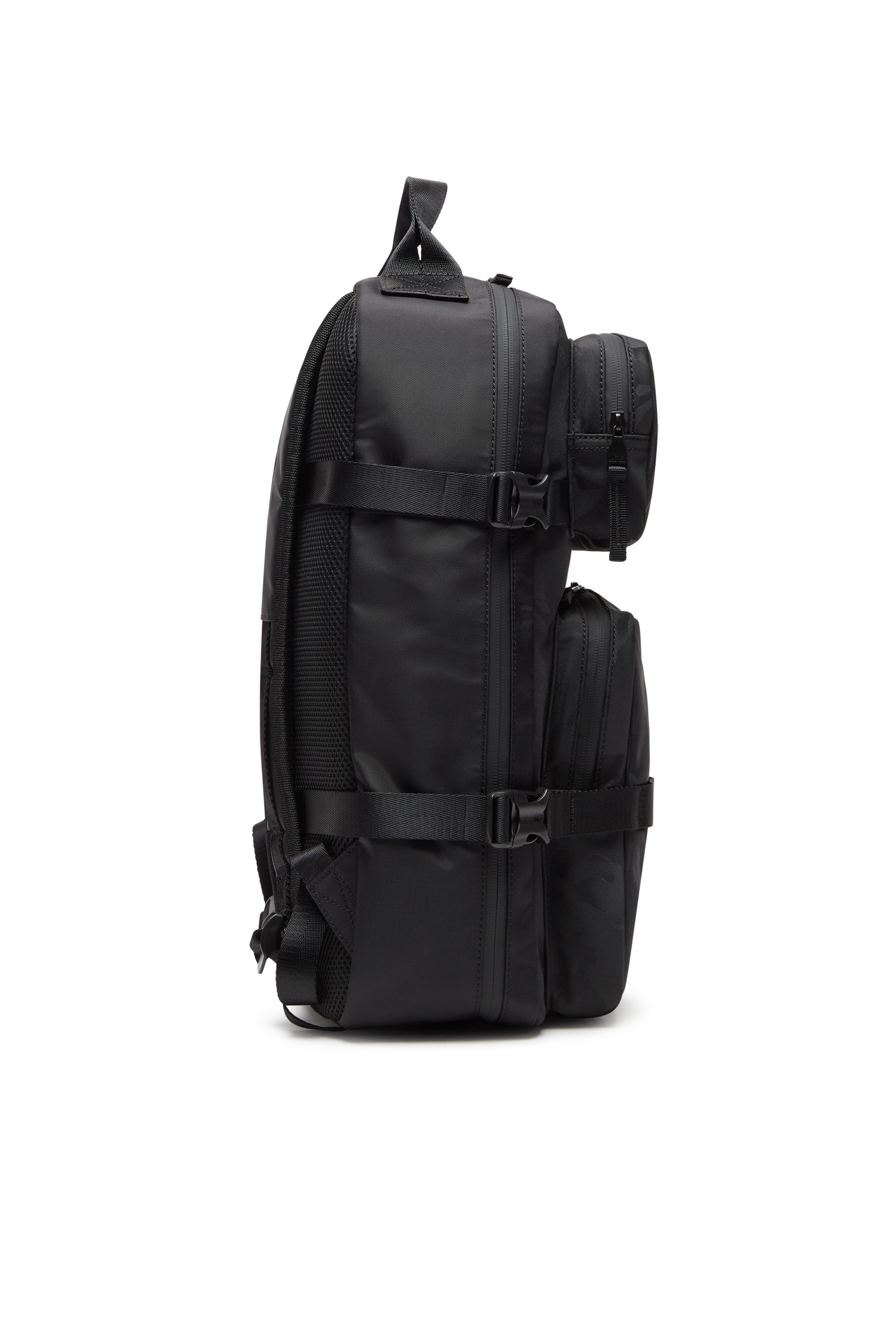 Diesel - DSRT BACKPACK, Male Dsrt-Utility backpack in printed nylon in Black - Image 3