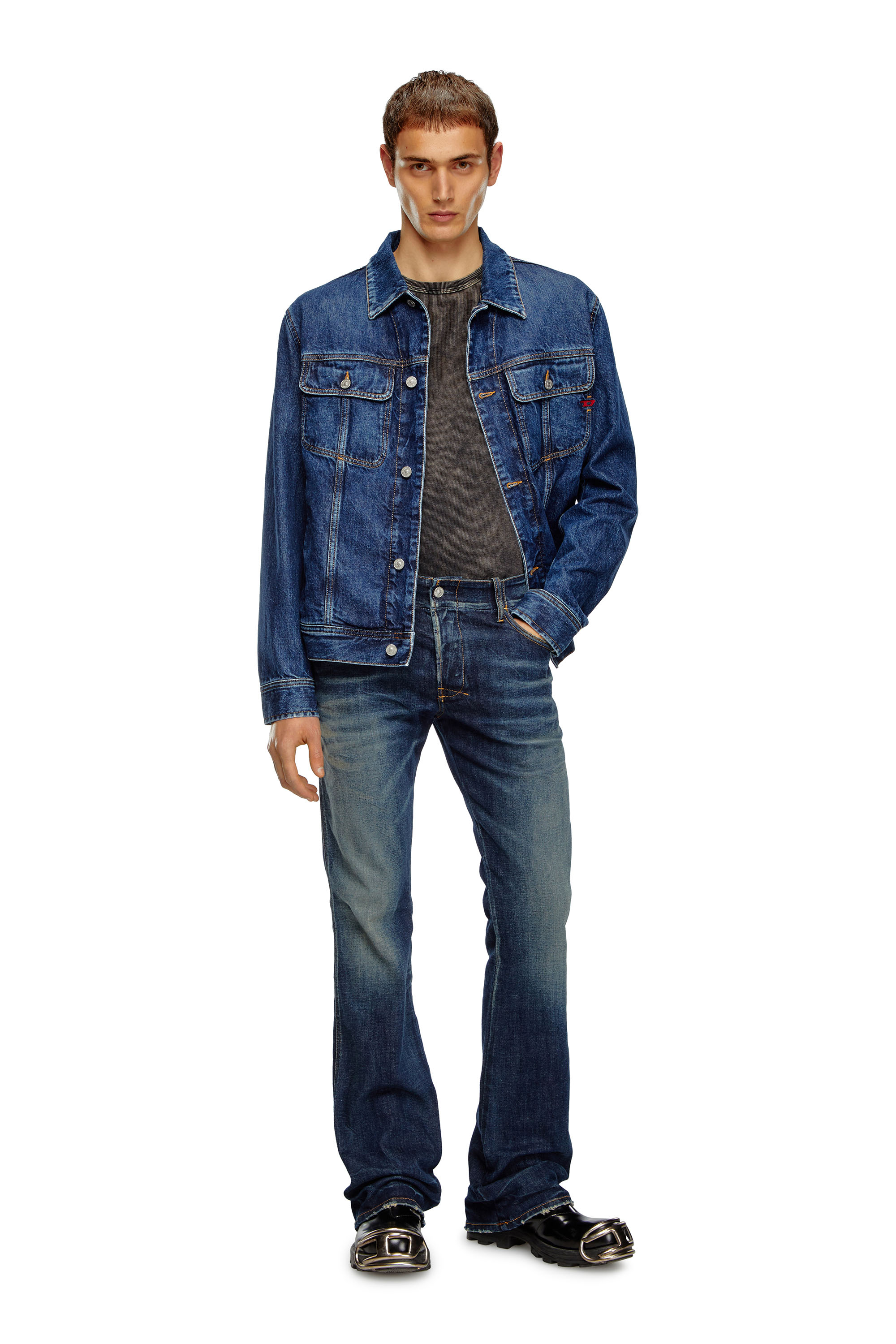 Diesel - Male Bootcut Jeans D-Backler 09H79, Dark Blue - Image 1