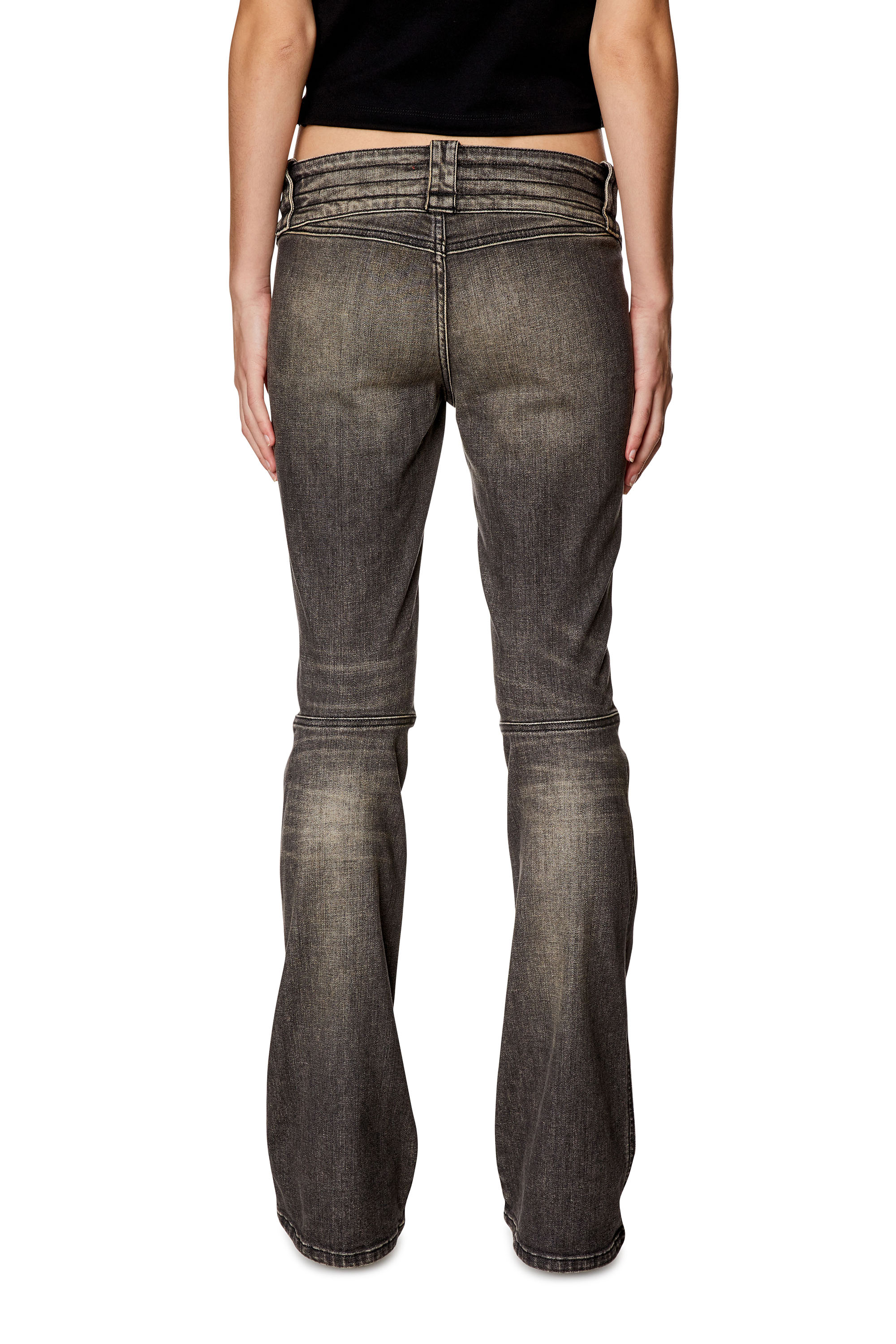 Diesel - Female Bootcut and Flare Jeans Belthy 0JGAL, Black/Dark Grey - Image 3