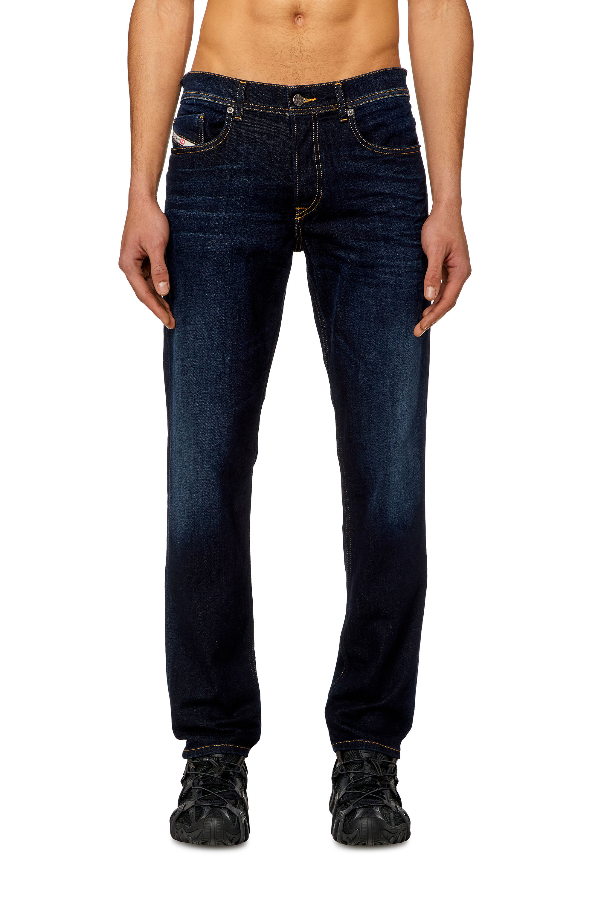 Diesel - Male Tapered Jeans 2023 D-Finitive 009ZS, Dark Blue - Image 2