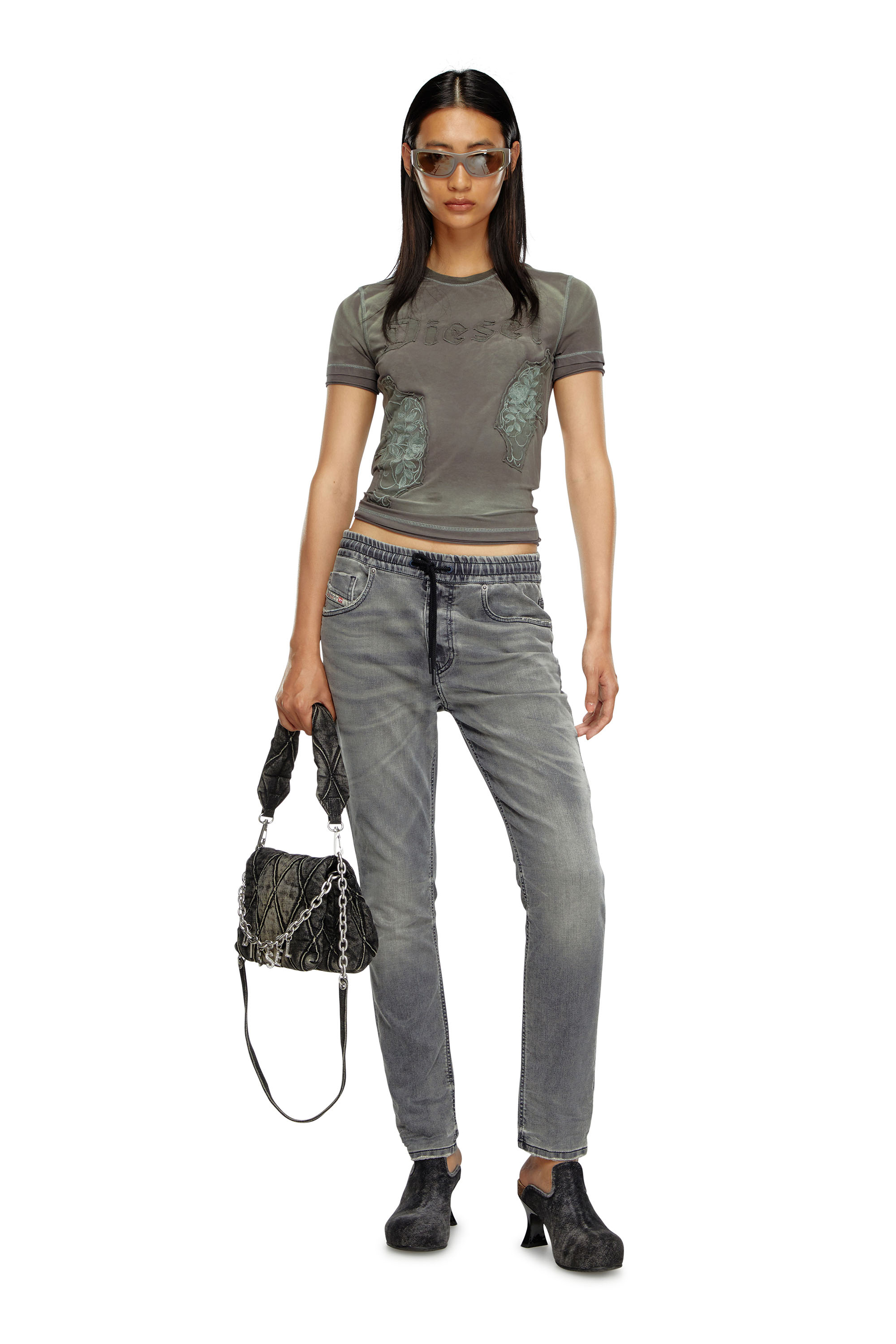 Diesel - Regular 2031 D-Krailey Joggjeans® 068LT Femme, Gris foncé - Image 2