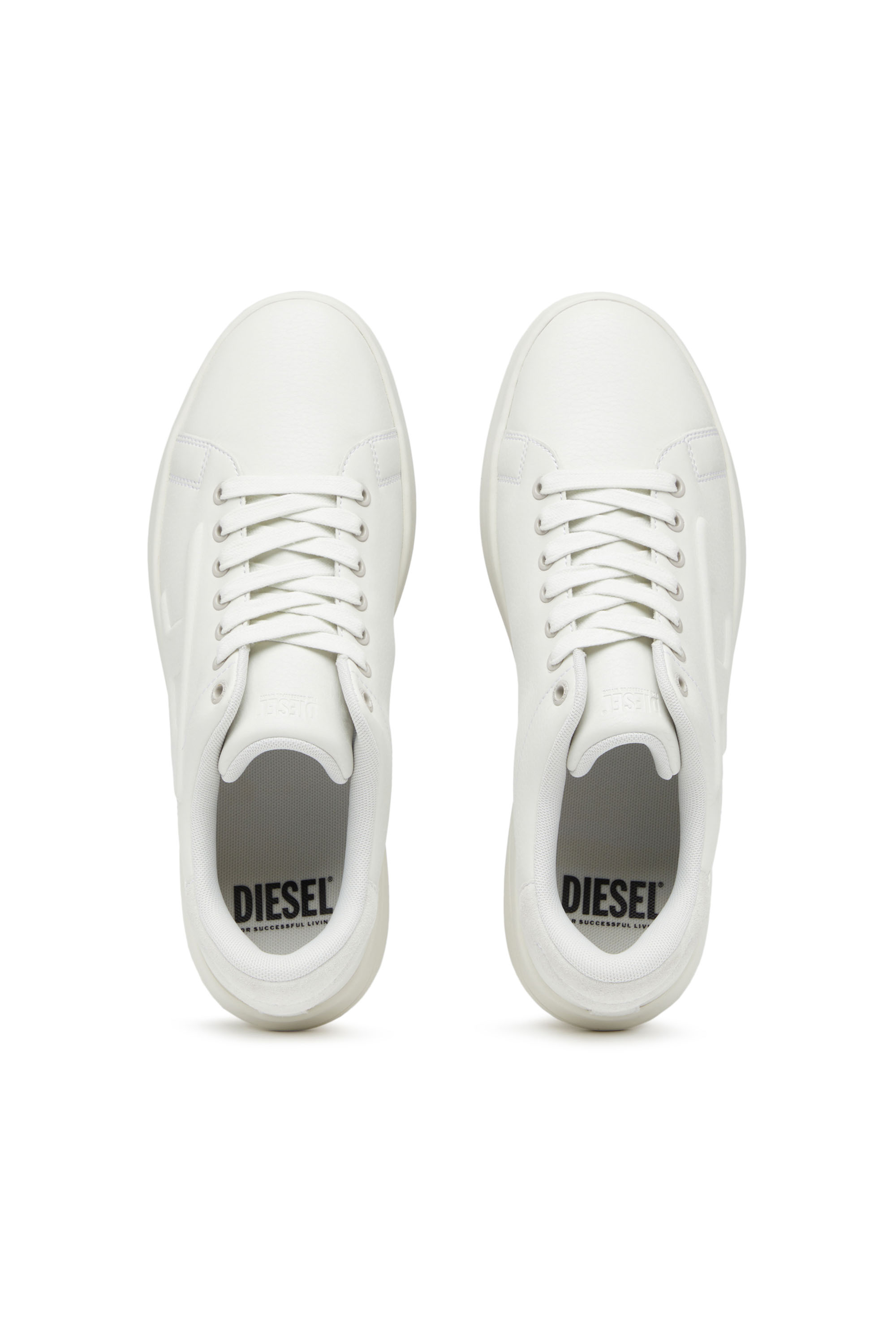 Diesel - S-ATHENE LOW W, Femme S-Athene Low-Sneakers avec logo D embossé in Blanc - Image 5