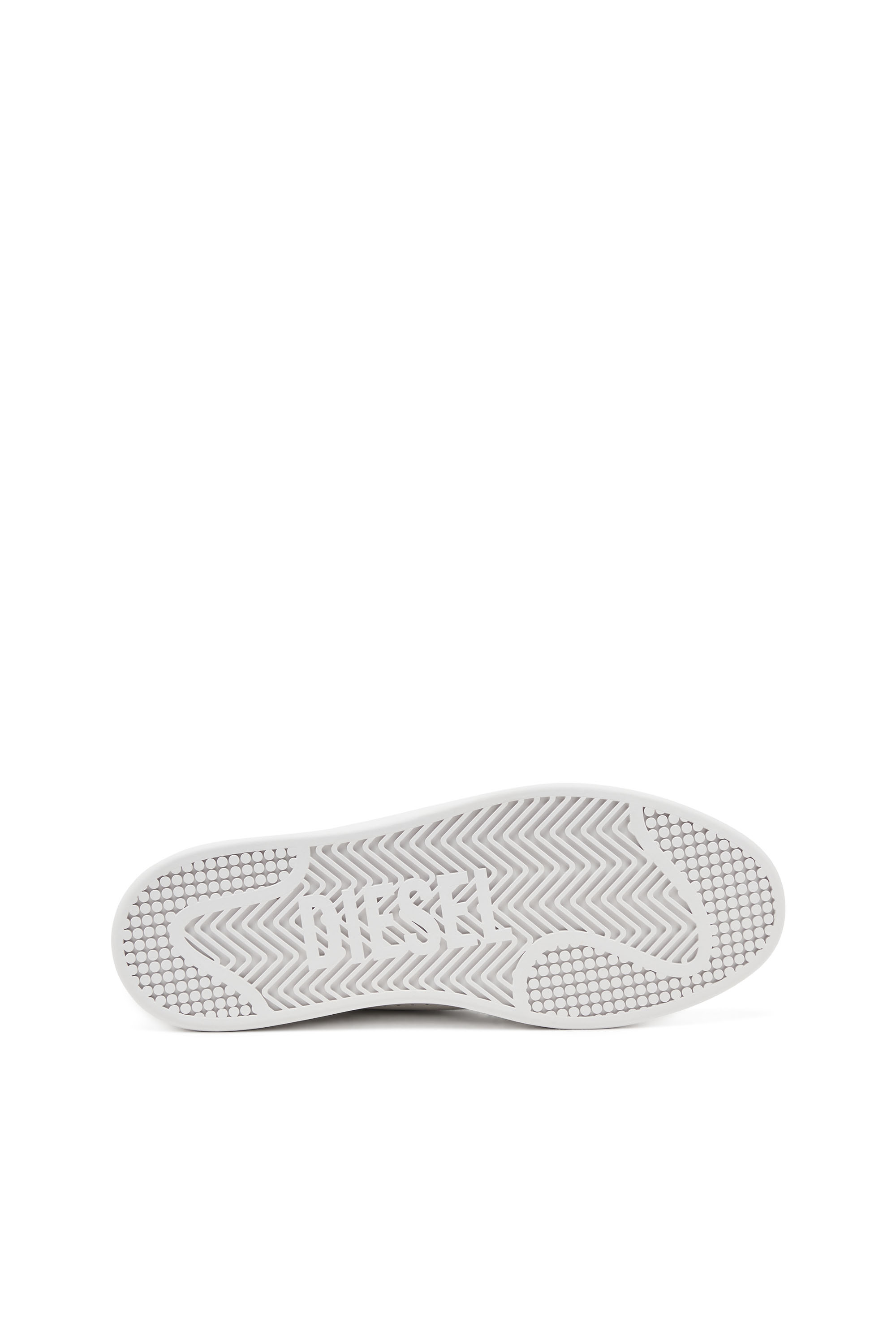 Diesel - S-ATHENE VTG, Male's S-Athene-Low-top sneakers in leather and nylon in White - 4