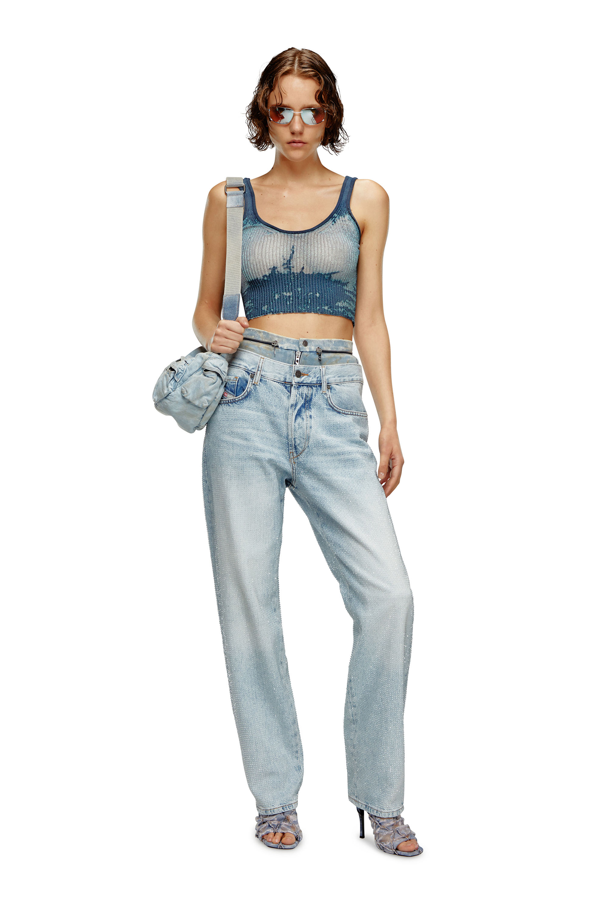 Diesel - Femme Straight Jeans D-Ark 0PGAW, Bleu Clair - Image 2