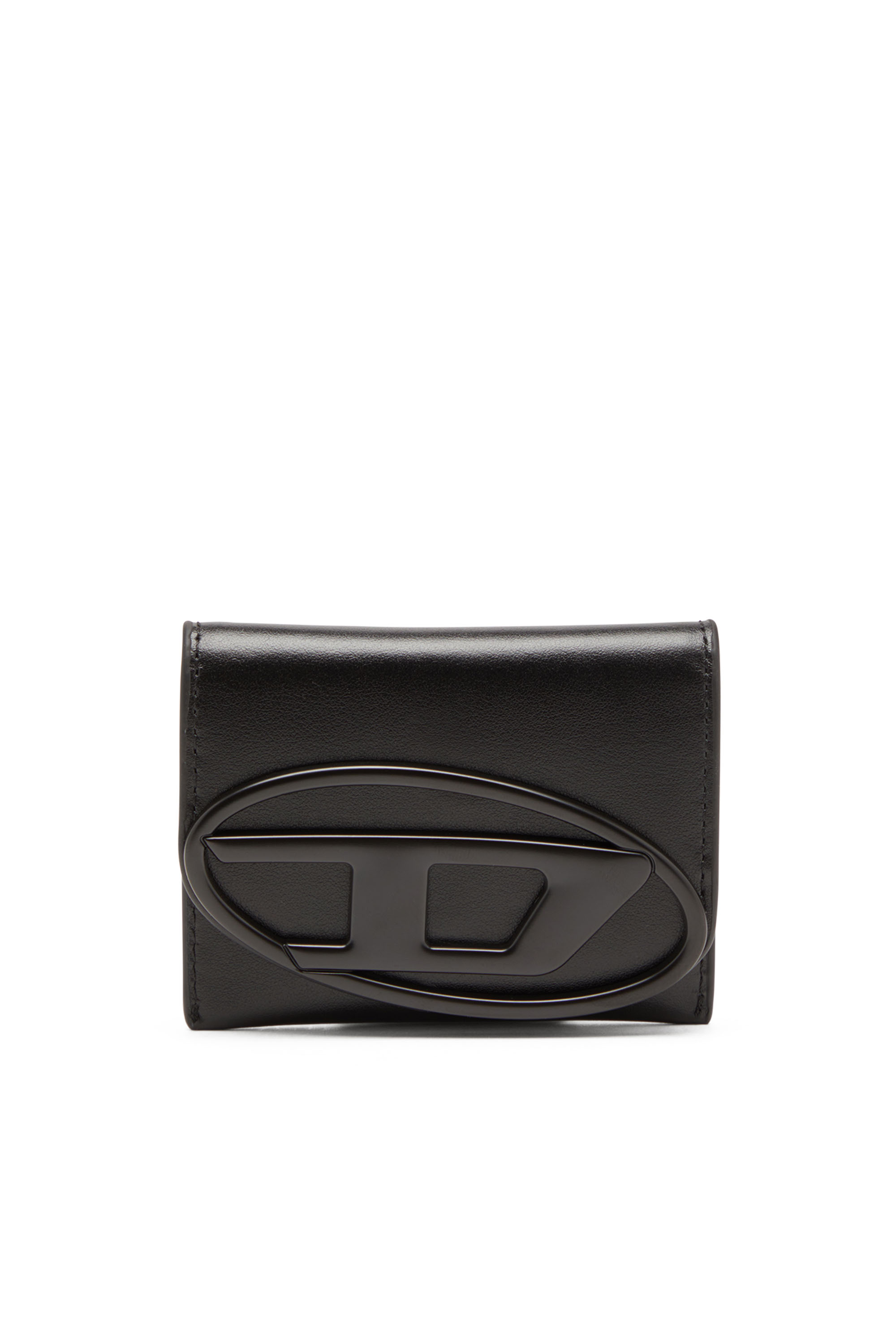 Diesel - HOLI-D CARD HOLDER S, Mixte Porte-cartes à deux volets en cuir lisse in Noir - Image 2