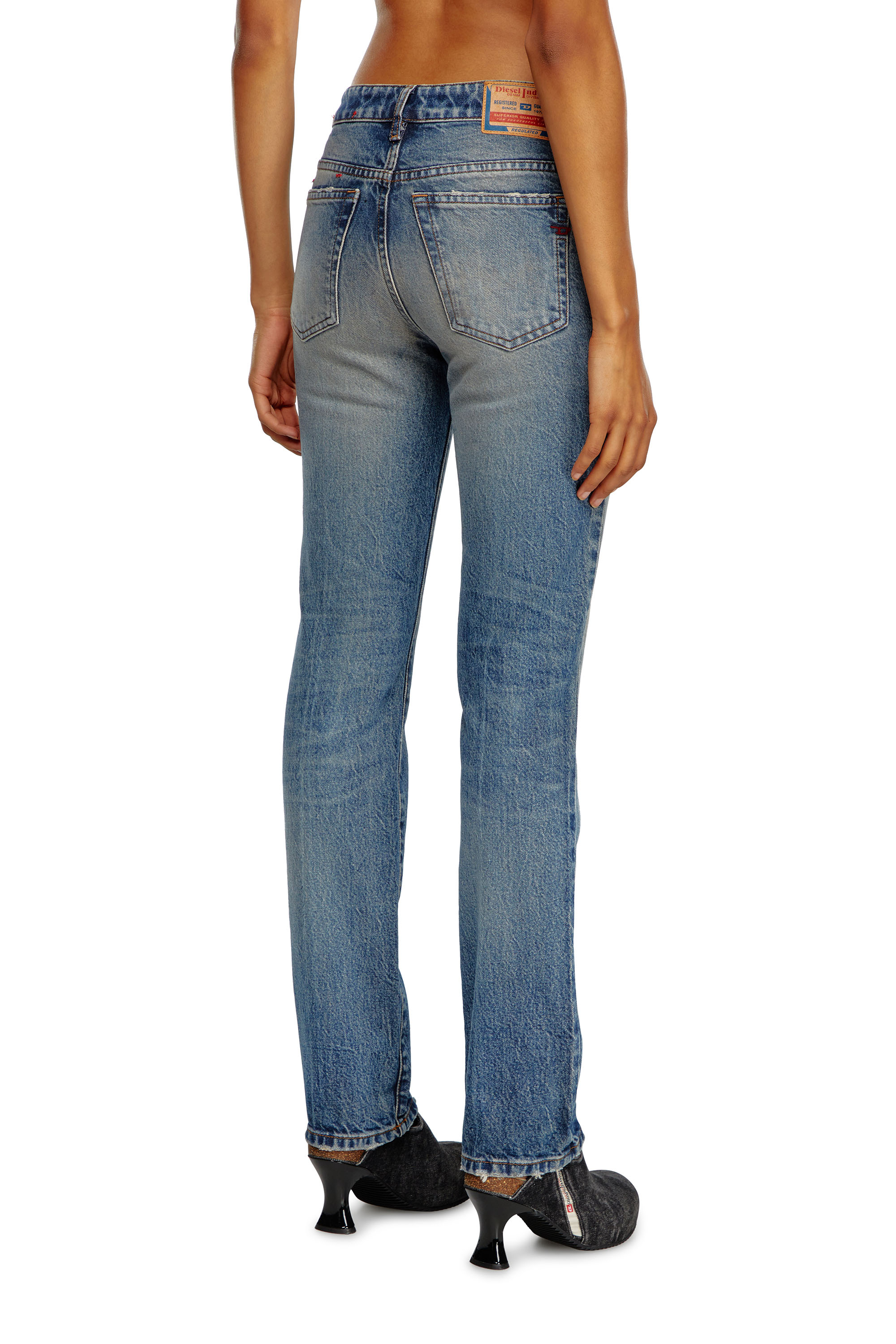 Diesel - Regular Jeans 1989 D-Mine 0GRDH Femme, Bleu moyen - Image 4