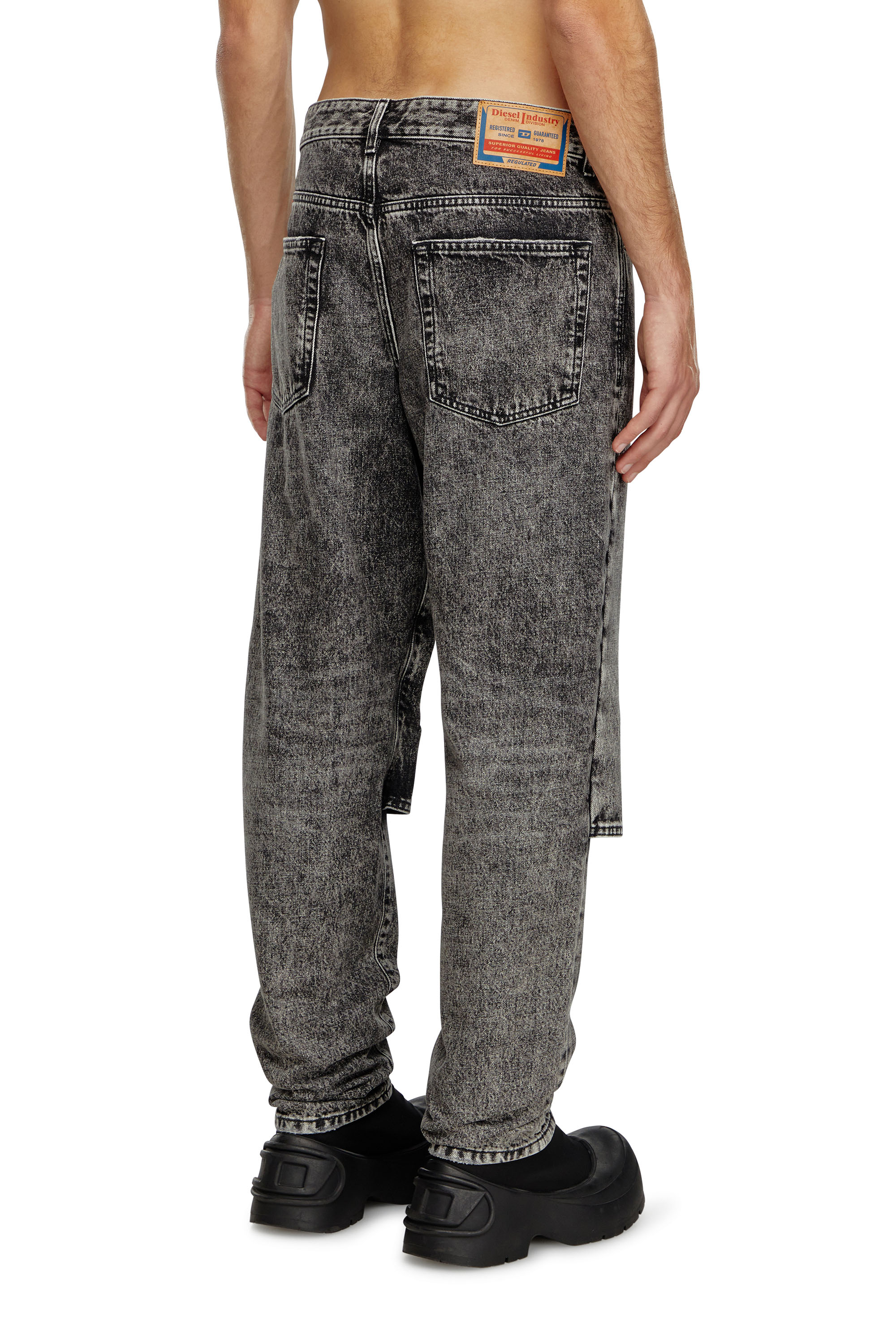 Diesel - Male's Regular Jeans D-Malon 0CBDE, Black/Dark Grey - 4