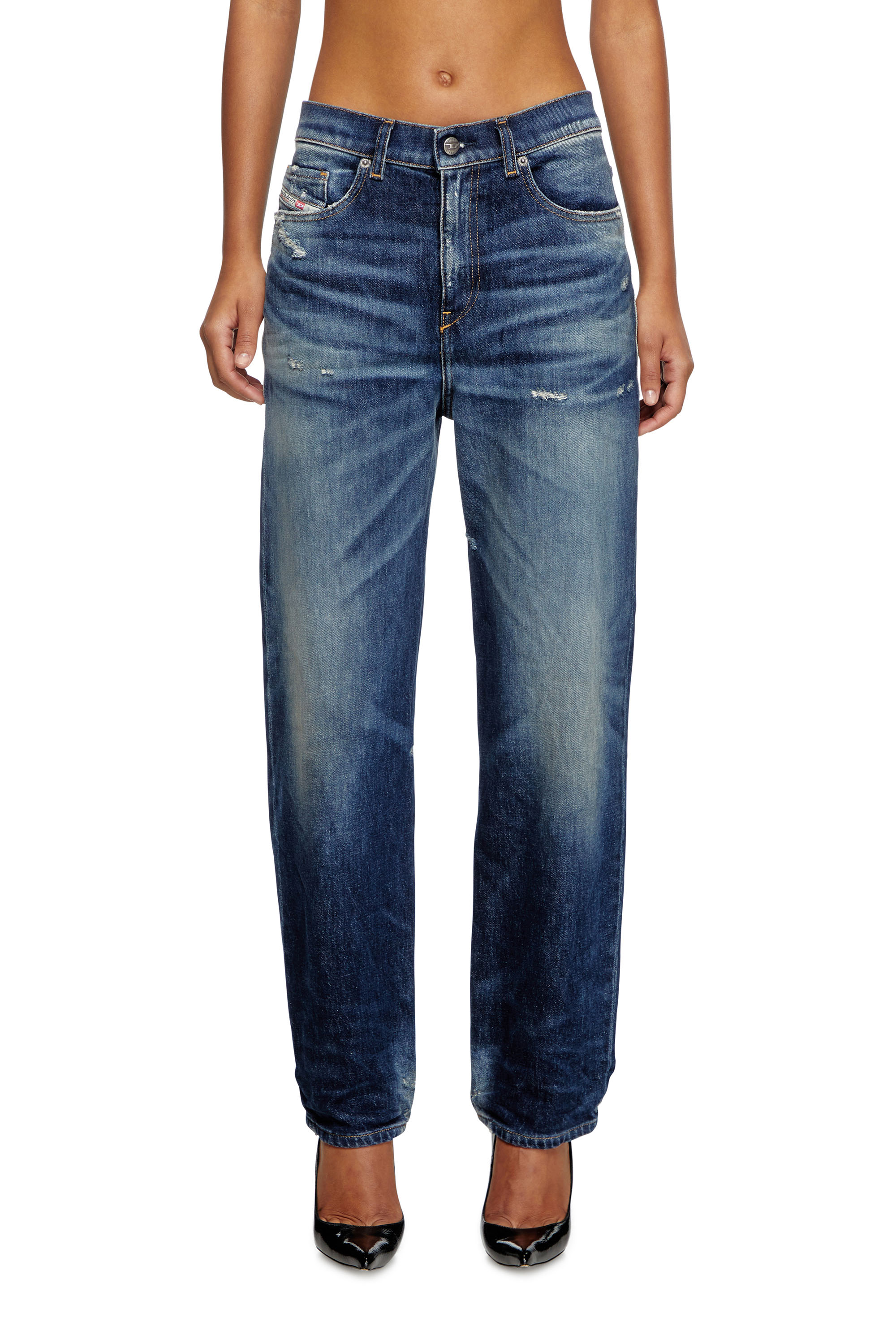 Diesel - Regular Jeans 2016 D-Air 09J56 Femme, Bleu Foncé - Image 1